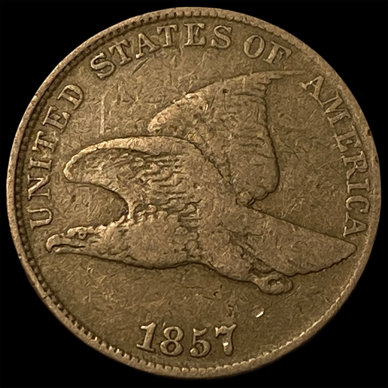 1857 Flying Eagle Cent LIGHTLY CIRCULATED: 1857 Flying Eagle Cent LIGHTLY CIRCULATED