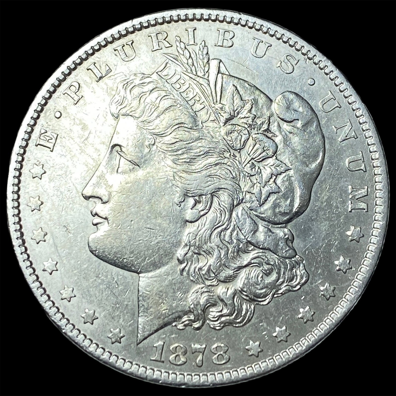 1878 Silver Morgan Dollar CLOSELY UNCIRCULATED: 1878 Silver Morgan Dollar CLOSELY UNCIRCULATED