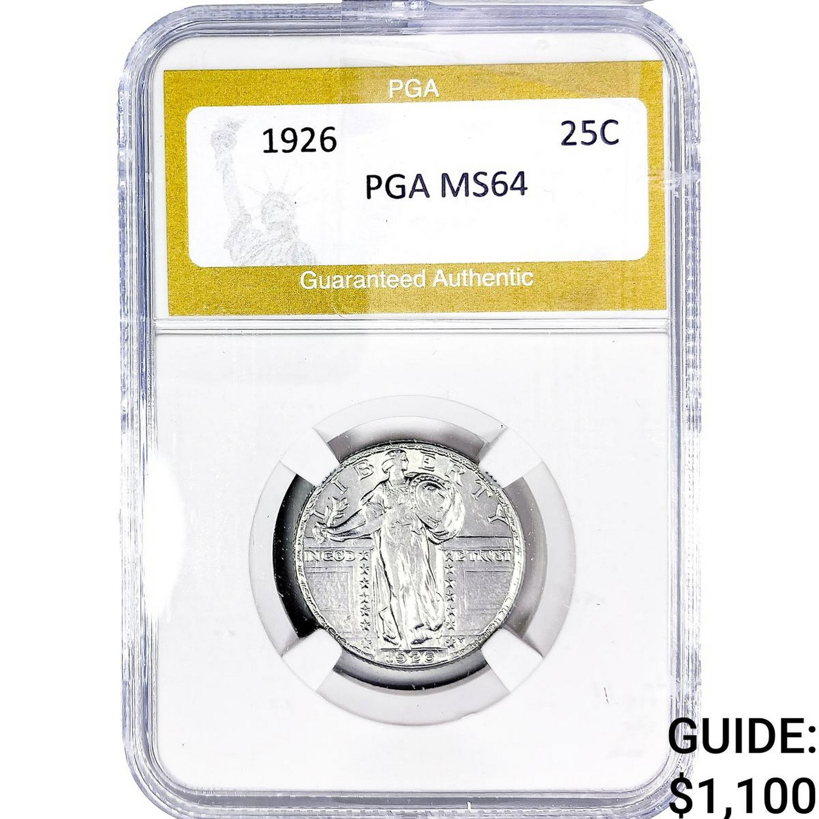 1926 Standing Liberty Quarter PGA MS64: 1926 Standing Liberty Quarter PGA MS64