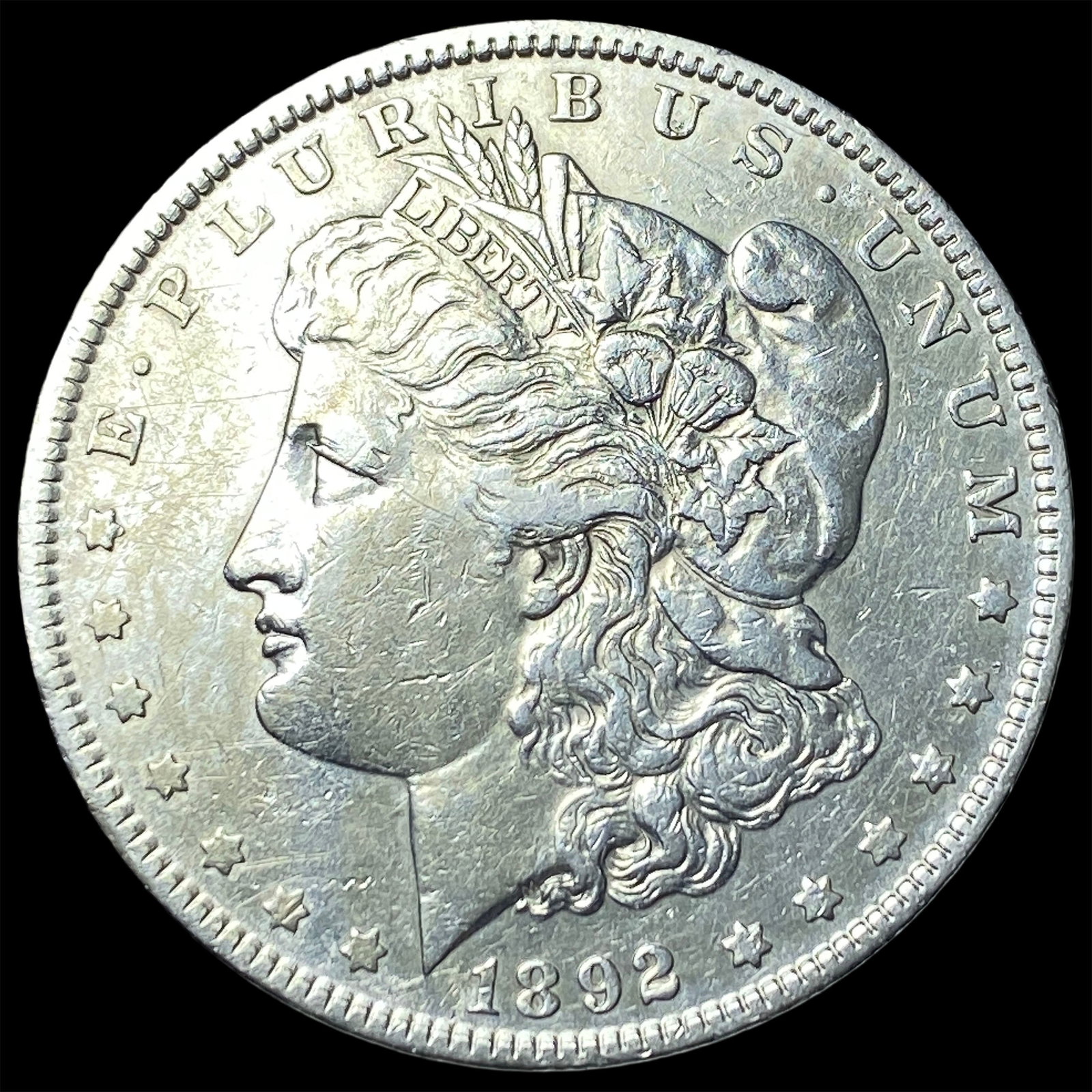 1892-S Silver Morgan Dollar NEARLY UNCIRCULATED: 1892-S Silver Morgan Dollar NEARLY UNCIRCULATED