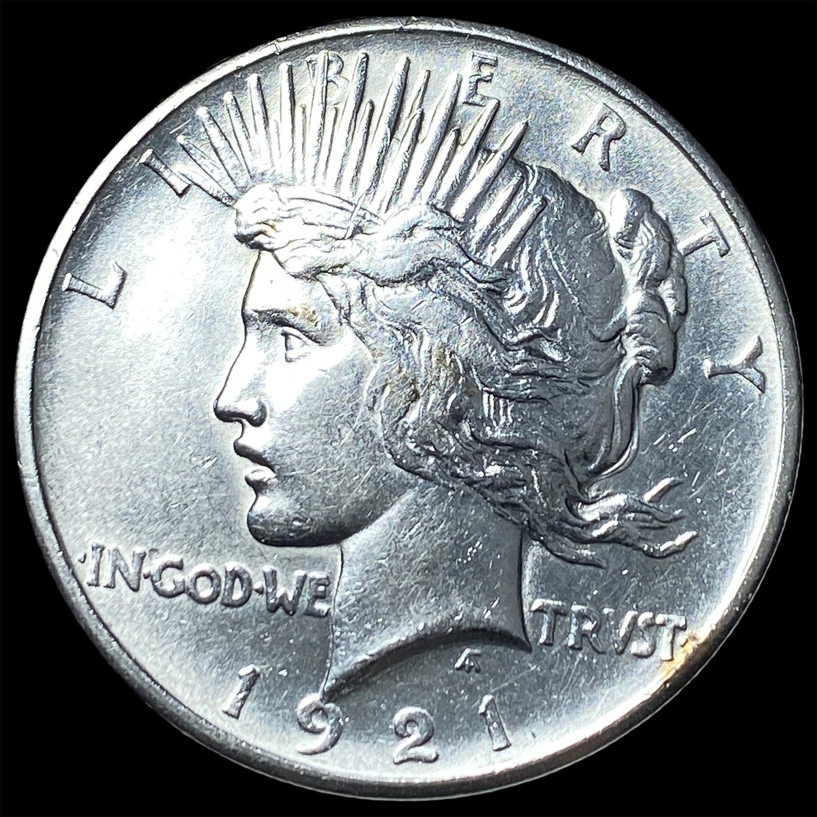 1921 Silver Peace Dollar CLOSELY UNCIRCULATED: 1921 Silver Peace Dollar CLOSELY UNCIRCULATED