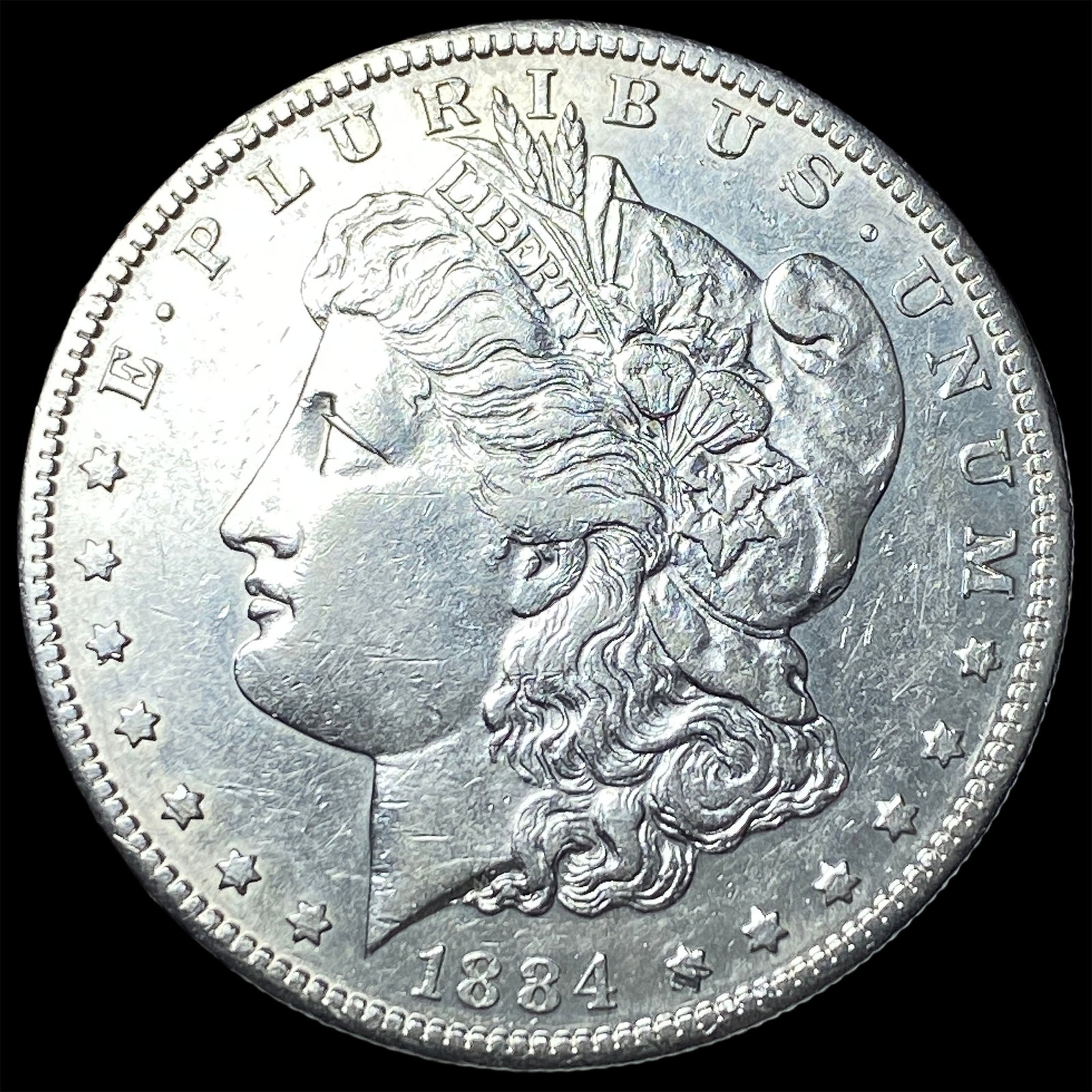 1884-S Silver Morgan Dollar CLOSELY UNCIRCULATED: 1884-S Silver Morgan Dollar CLOSELY UNCIRCULATED