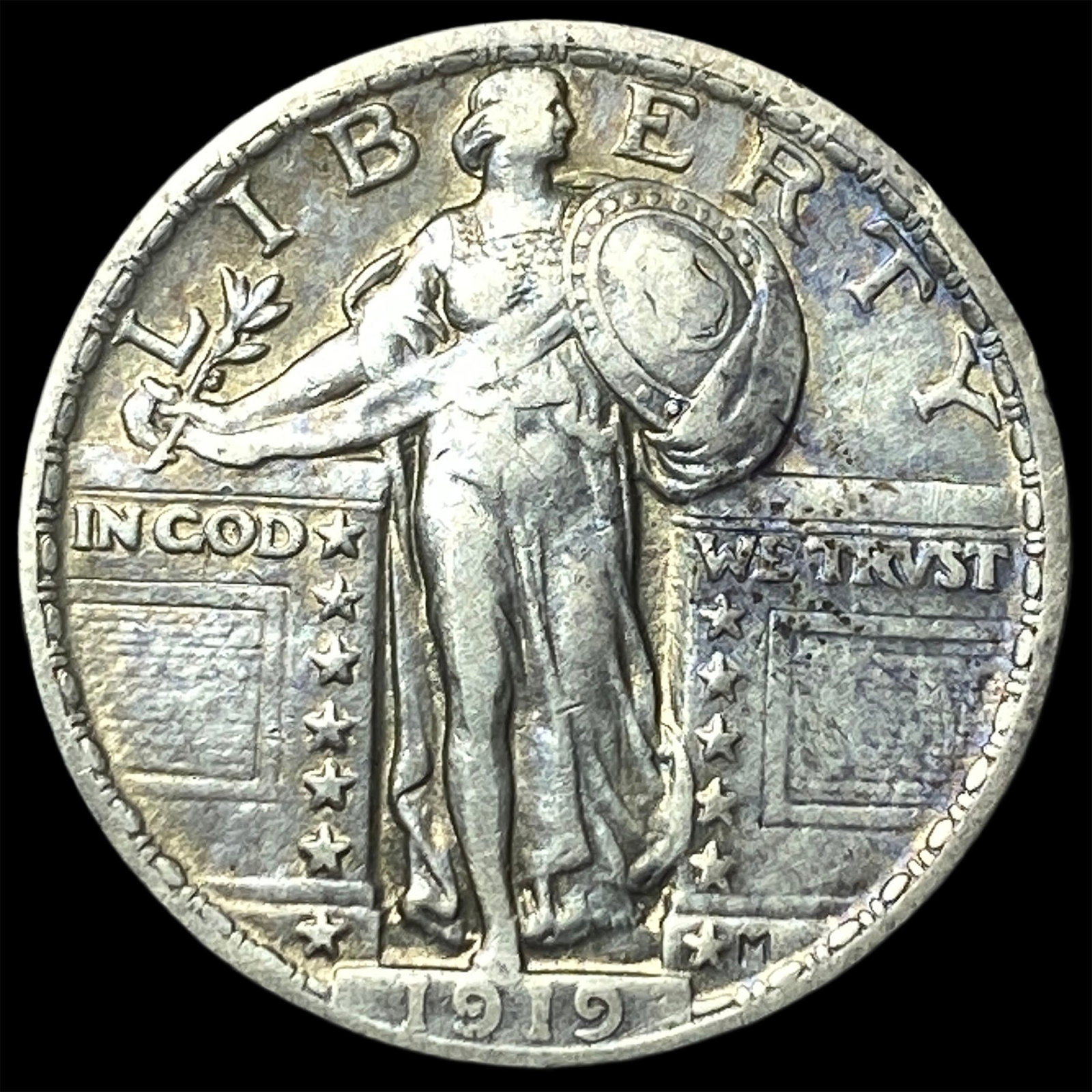 1919 Standing Liberty Quarter NEARLY UNCIRCULATED: 1919 Standing Liberty Quarter NEARLY UNCIRCULATED