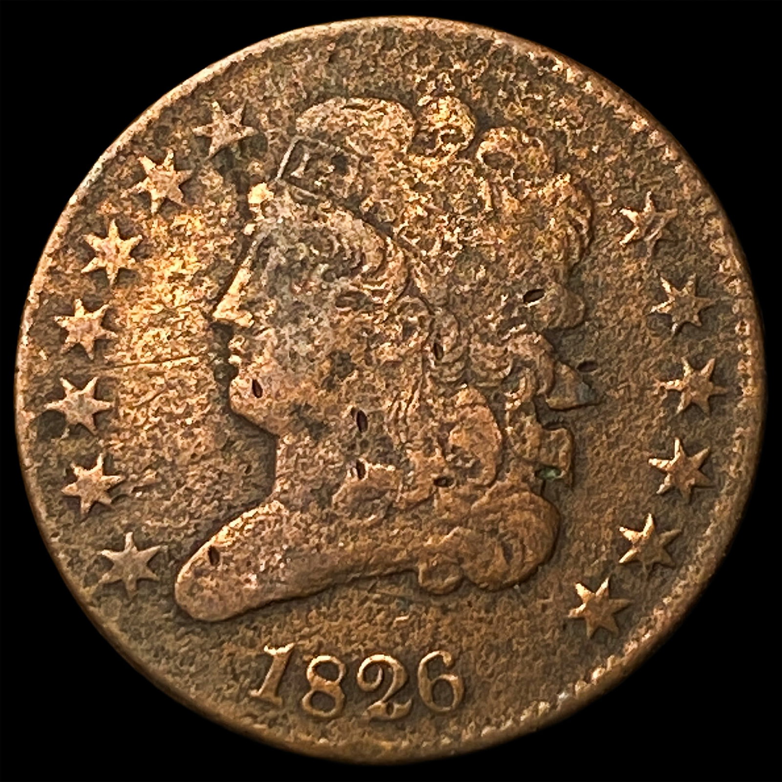 1826 Classic Head Half Cent LIGHTLY CIRCULATED (1 of 2)