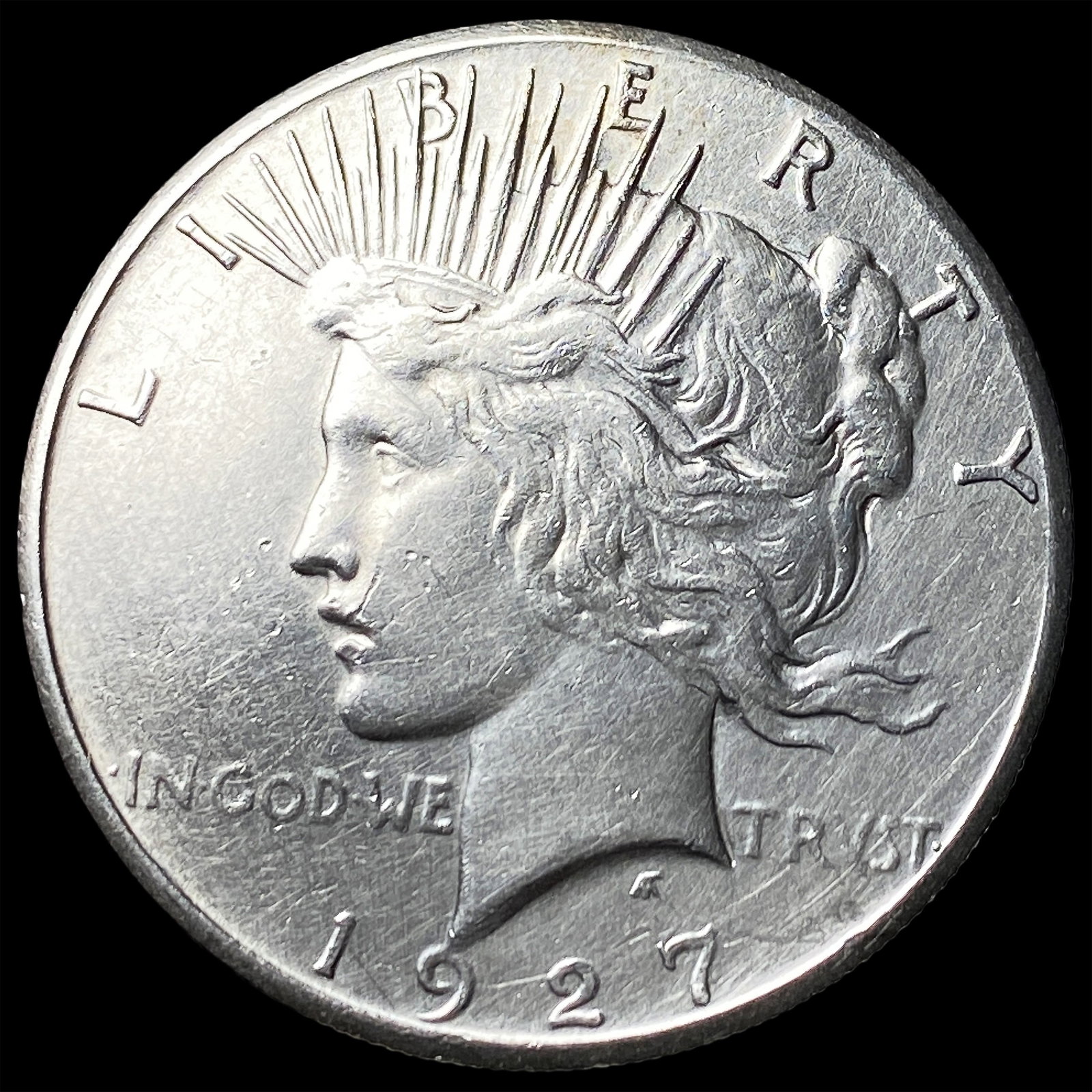 1927 Peace Silver Dollar CLOSELY UNCIRCULATED: 1927 Peace Silver Dollar CLOSELY UNCIRCULATED