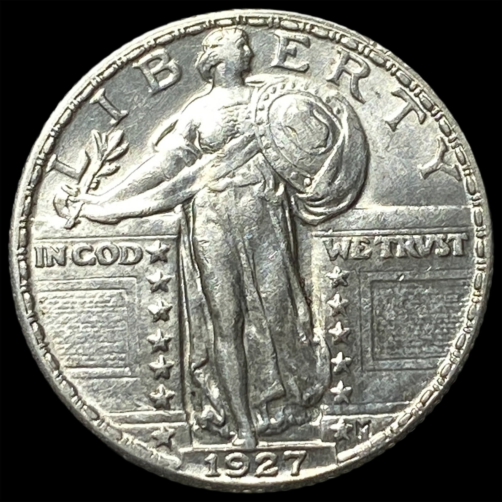1927 Silver Standing Liberty Quarter CHOICE BU: 1927 Silver Standing Liberty Quarter CHOICE BU