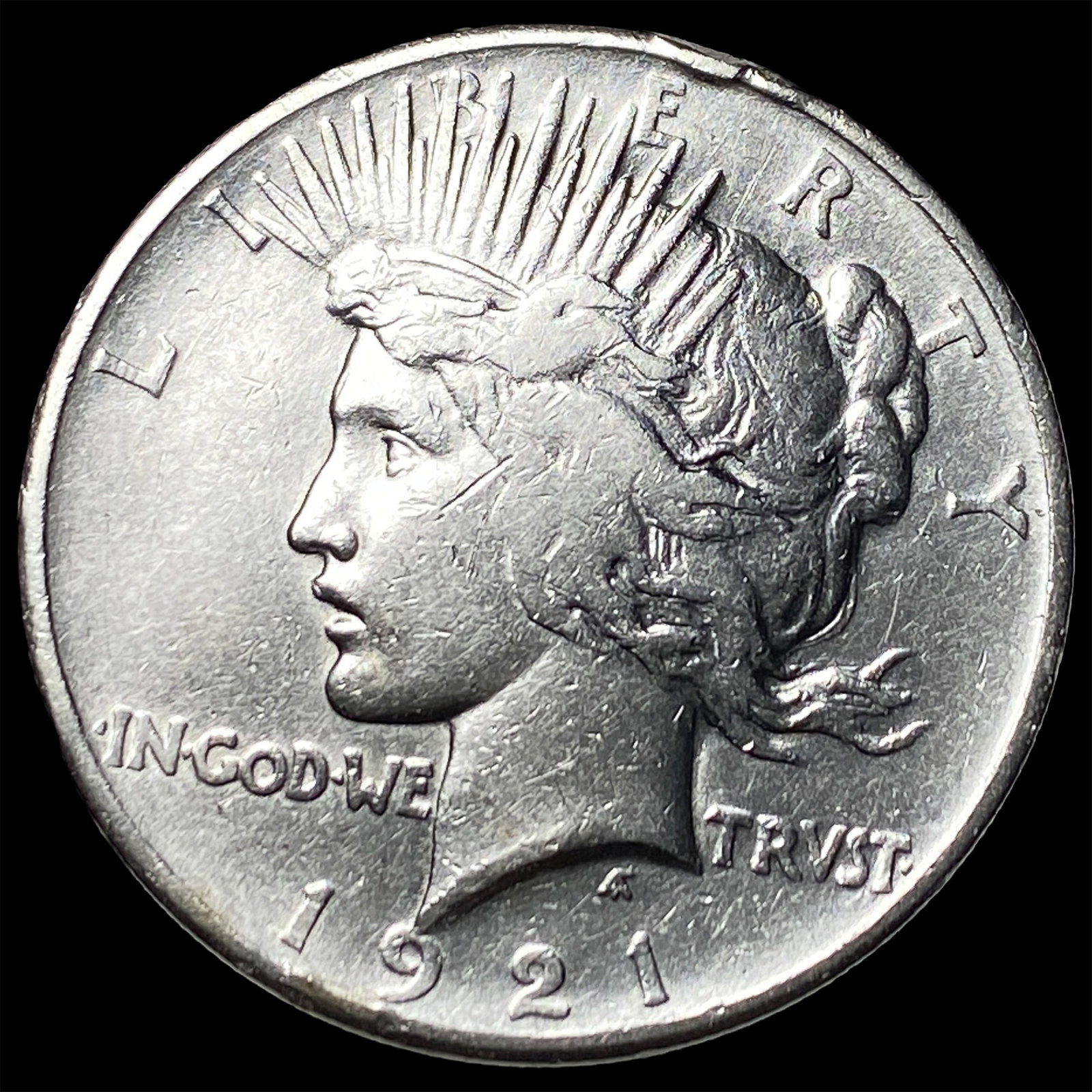 1921 Silver Peace Dollar NEARLY UNCIRCULATED: 1921 Silver Peace Dollar NEARLY UNCIRCULATED