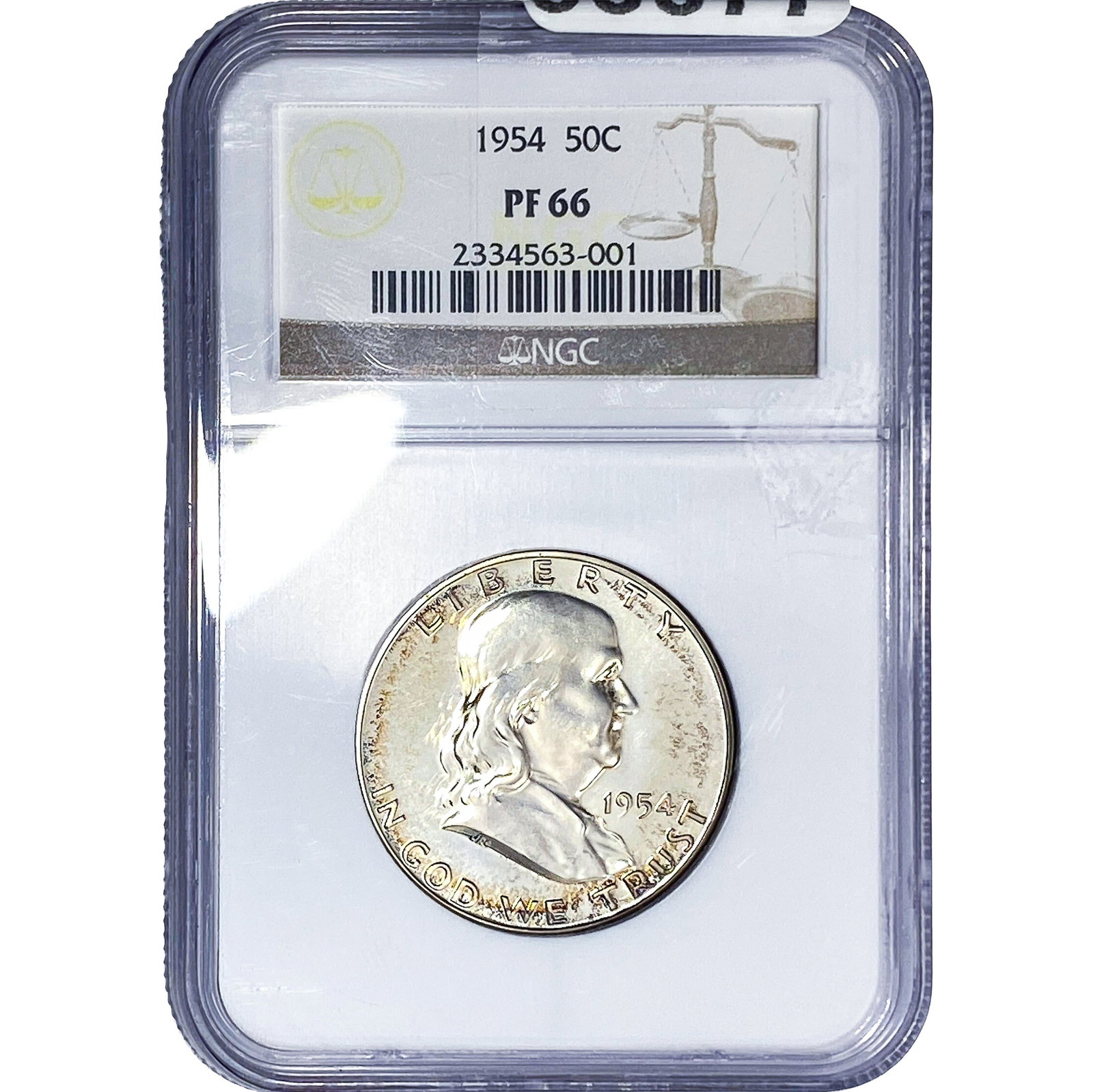 1954 Franklin Half Dollar NGC PF66: 1954 Franklin Half Dollar NGC PF66