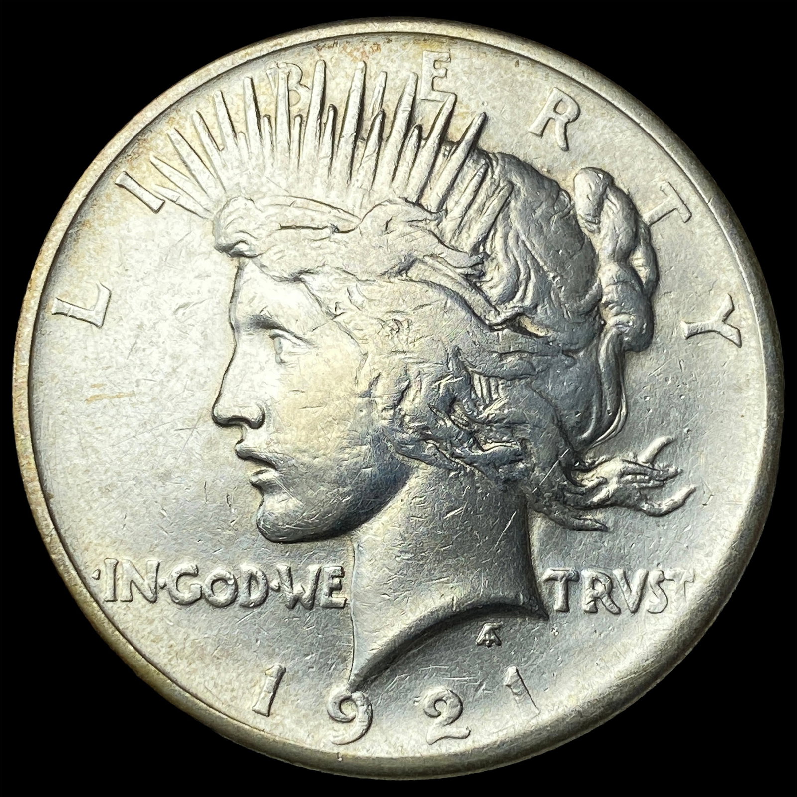 1921 Silver Peace Dollar CLOSELY UNCIRCULATED: 1921 Silver Peace Dollar CLOSELY UNCIRCULATED
