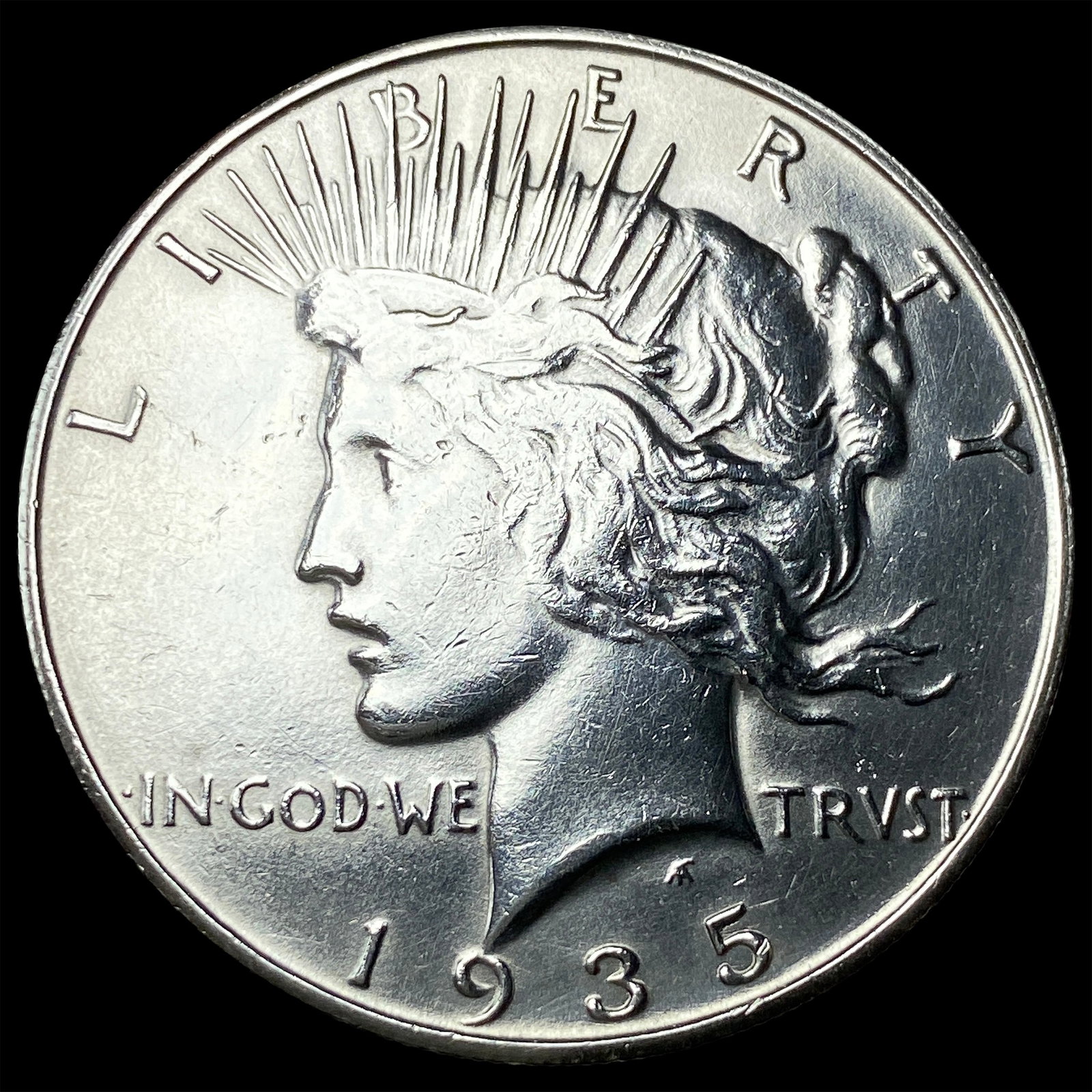 1935-S Silver Peace Dollar CLOSELY UNCIRCULATED: 1935-S Silver Peace Dollar CLOSELY UNCIRCULATED