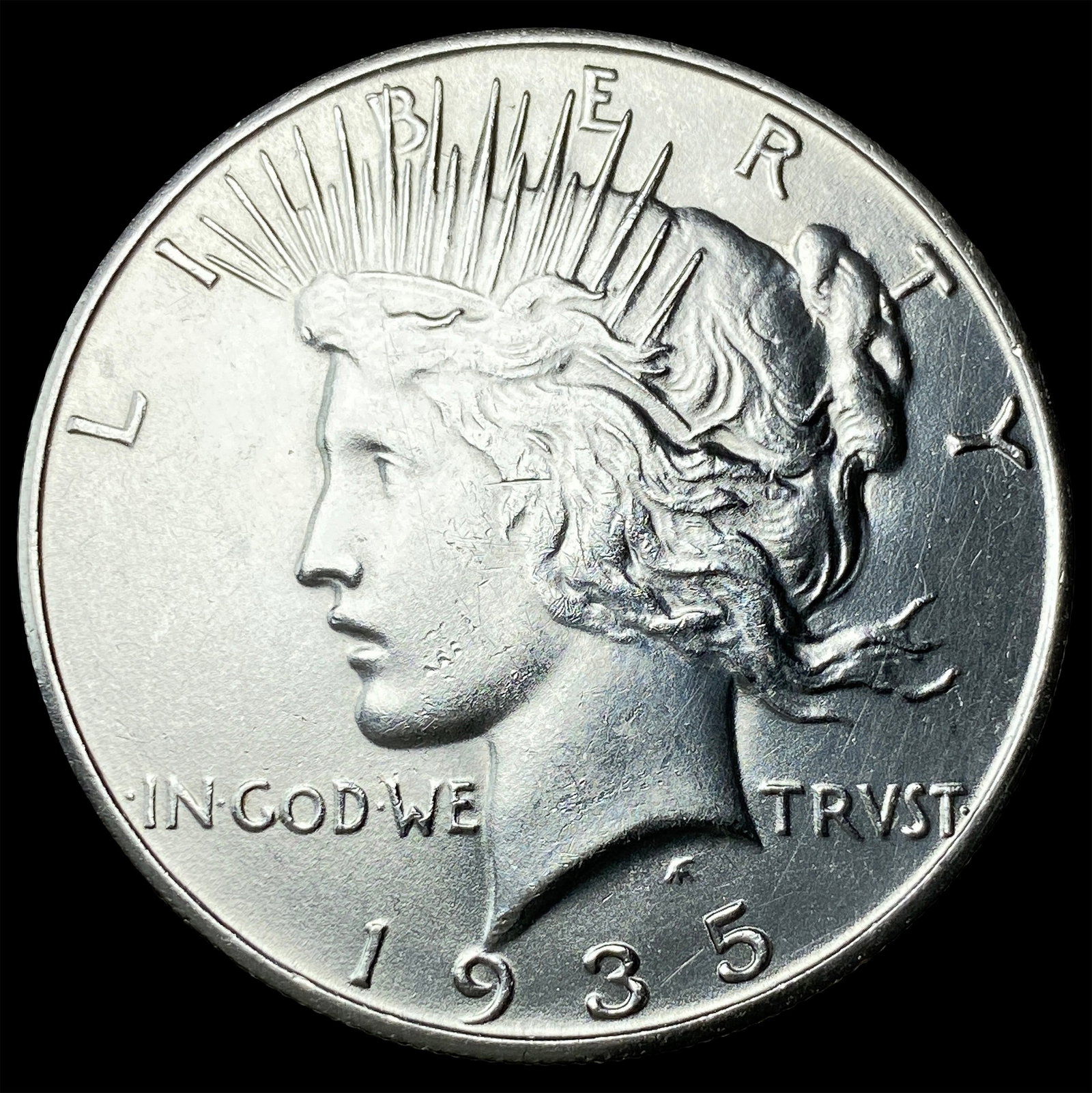 1935-S Silver Peace Dollar UNCIRCULATED: 1935-S Silver Peace Dollar UNCIRCULATED
