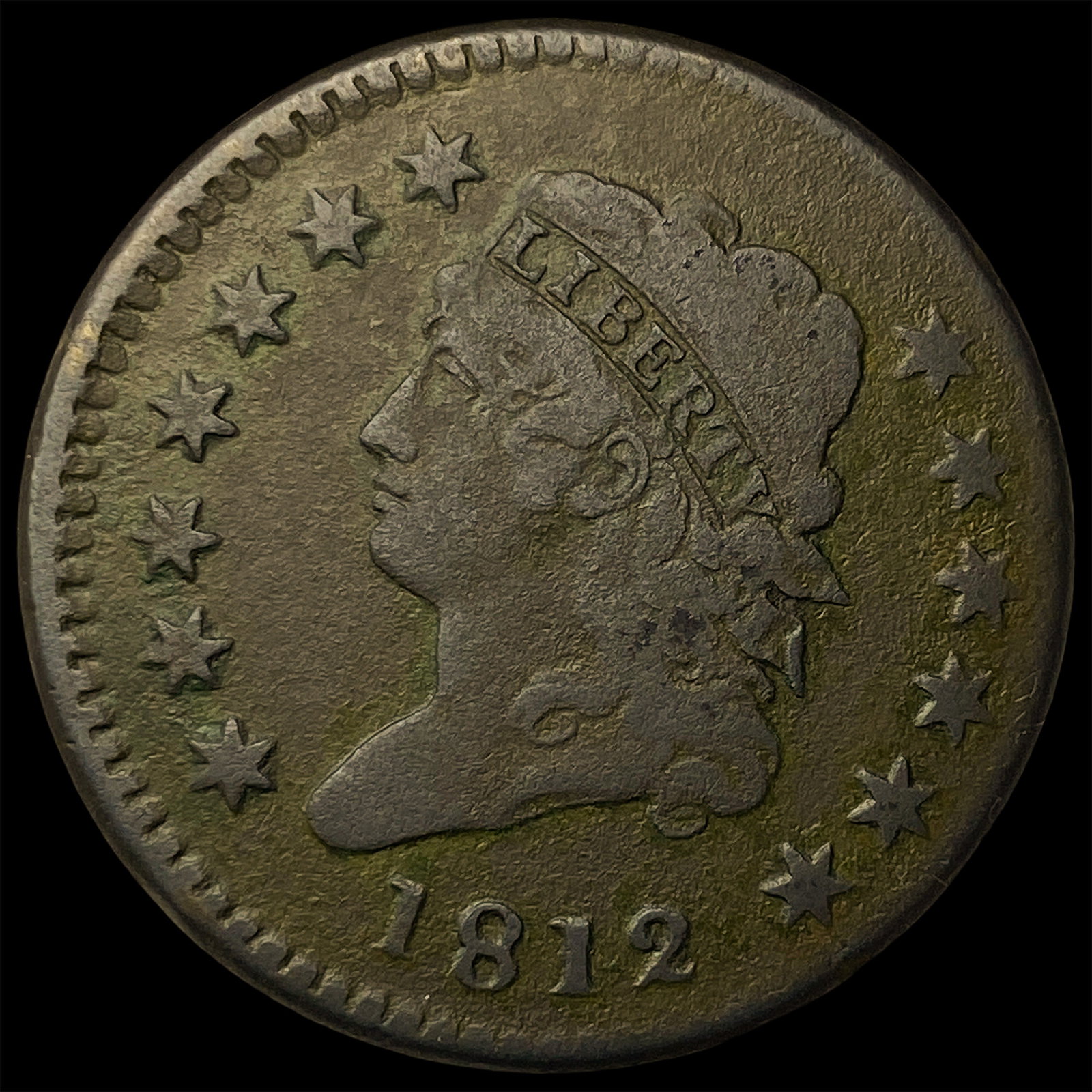 1812 Classic Head Large Cent LIGHTLY CIRCULATED: 1812 Classic Head Large Cent LIGHTLY CIRCULATED