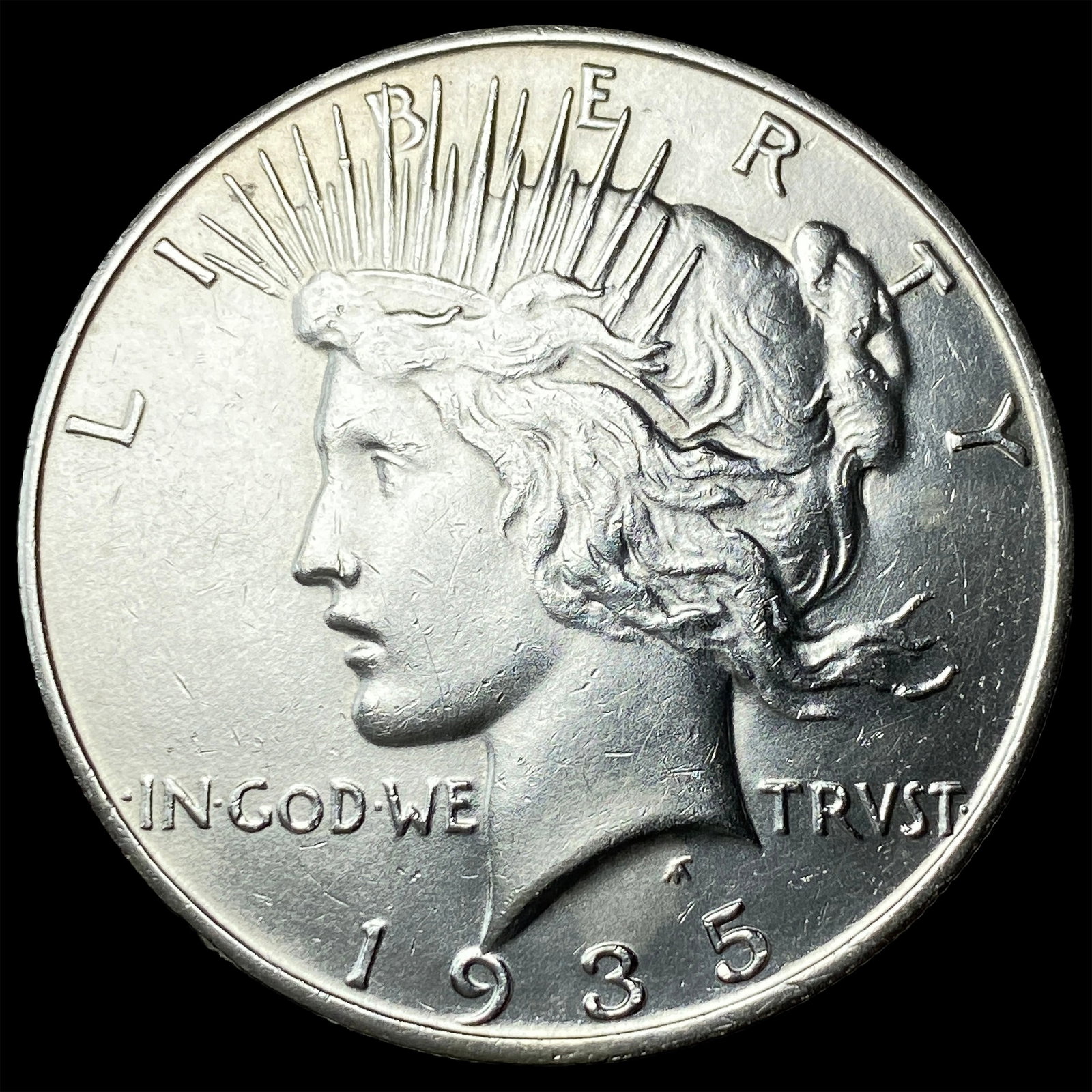 1935-S Silver Peace Dollar UNCIRCULATED: 1935-S Silver Peace Dollar UNCIRCULATED