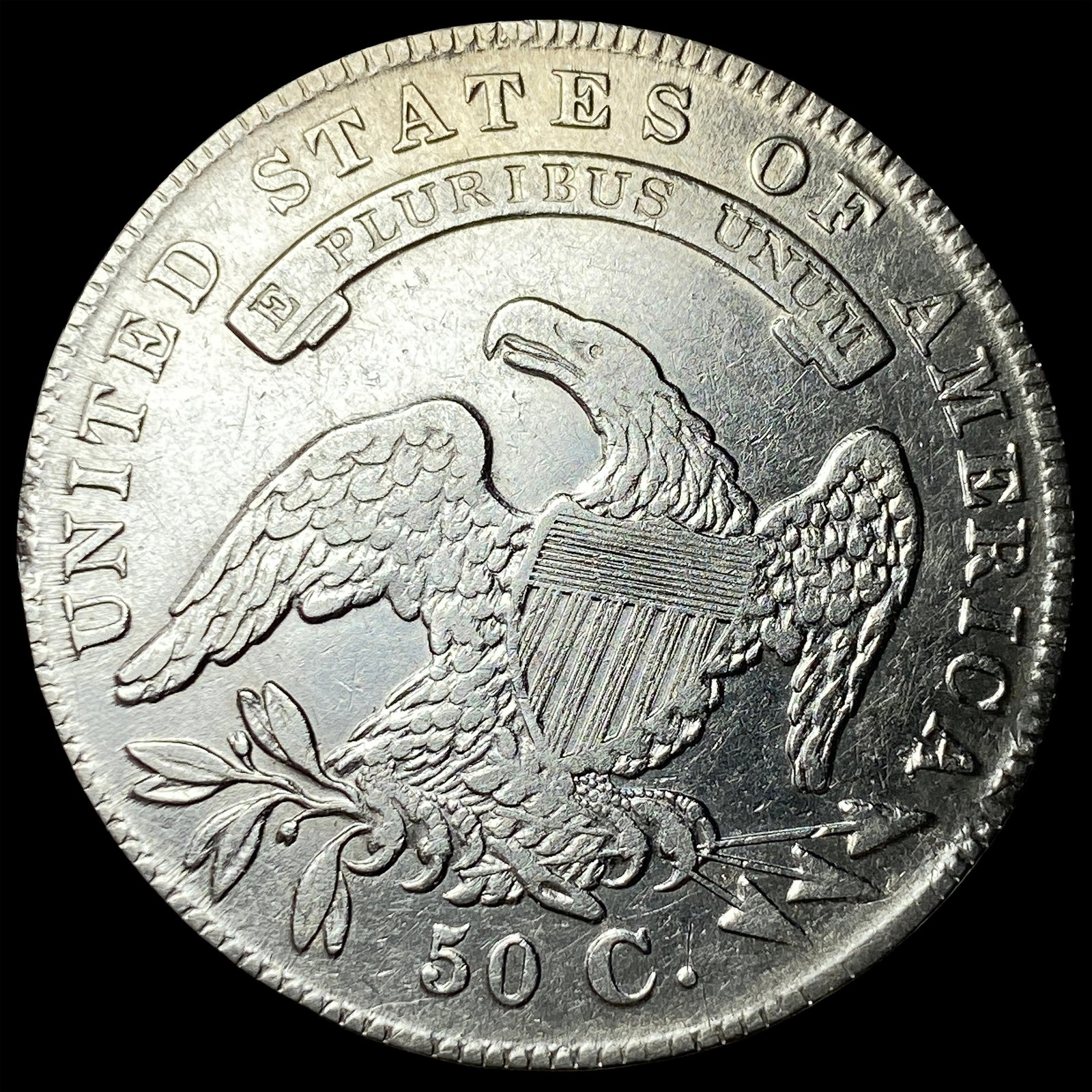 1836 Capped Bust Half Dollar ABOUT UNCIRCULATED - 2