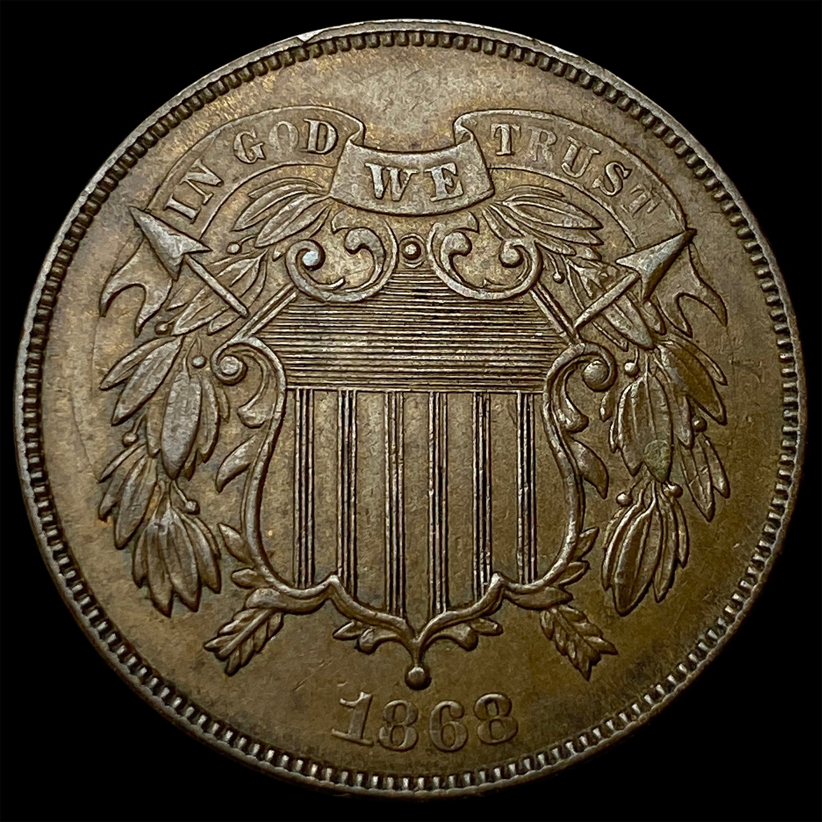 1868 Two-Cent Piece UNCIRCULATED: 1868 Two-Cent Piece UNCIRCULATED