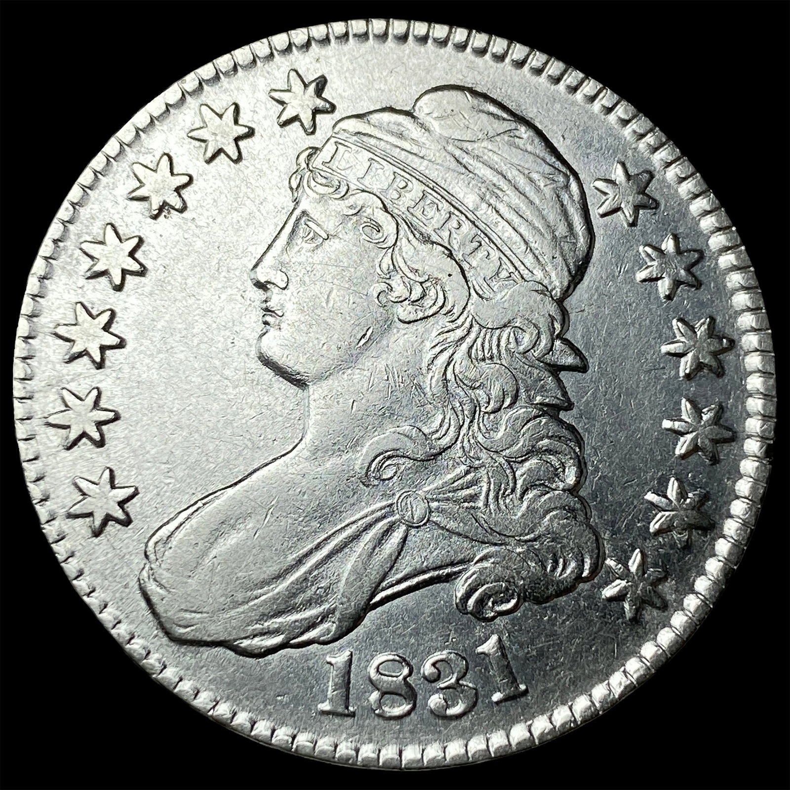 1831 Capped Bust Half Dollar CLOSELY UNCIRCULATED (1 of 2)