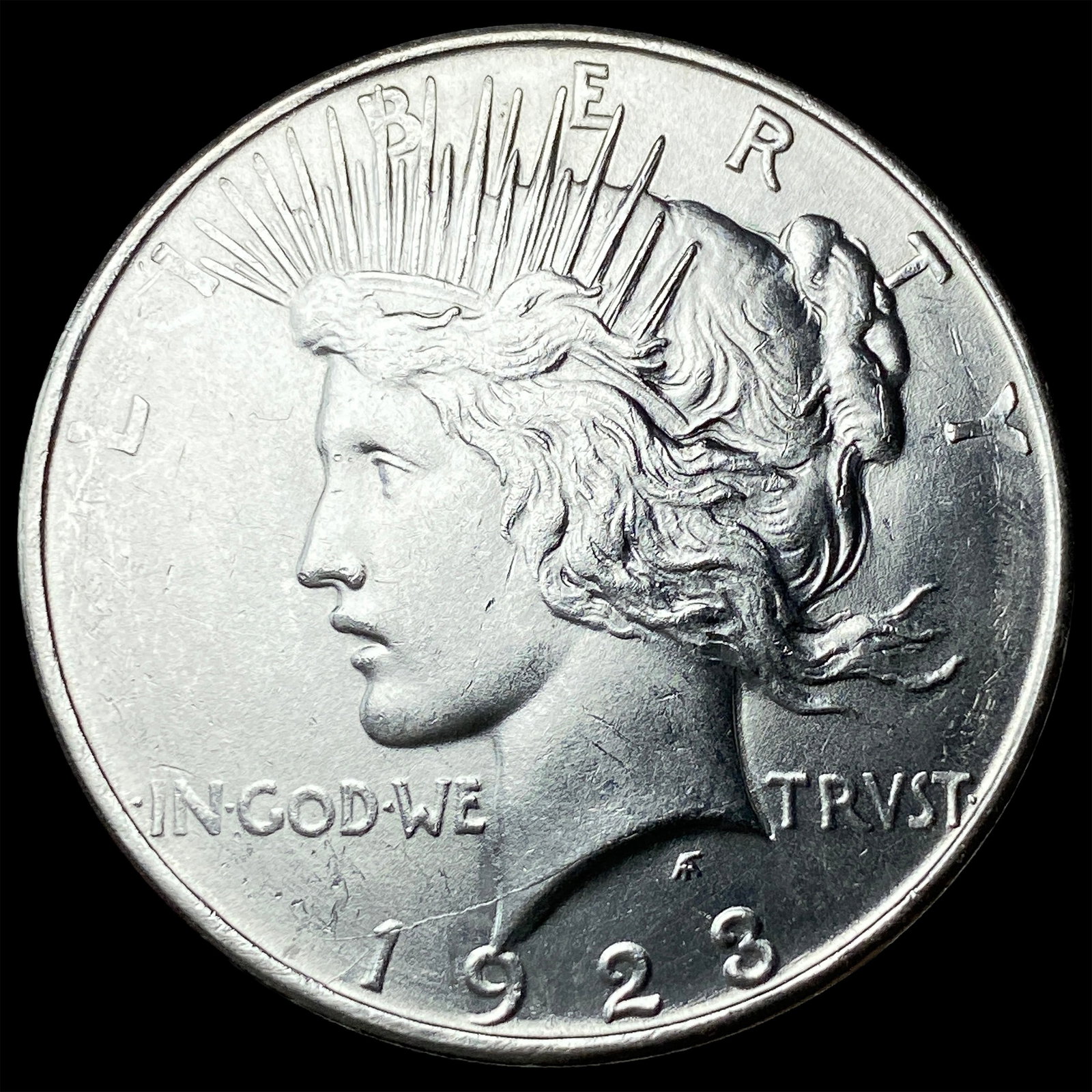 1923-D Silver Peace Dollar CHOICE BU: 1923-D Silver Peace Dollar CHOICE BU