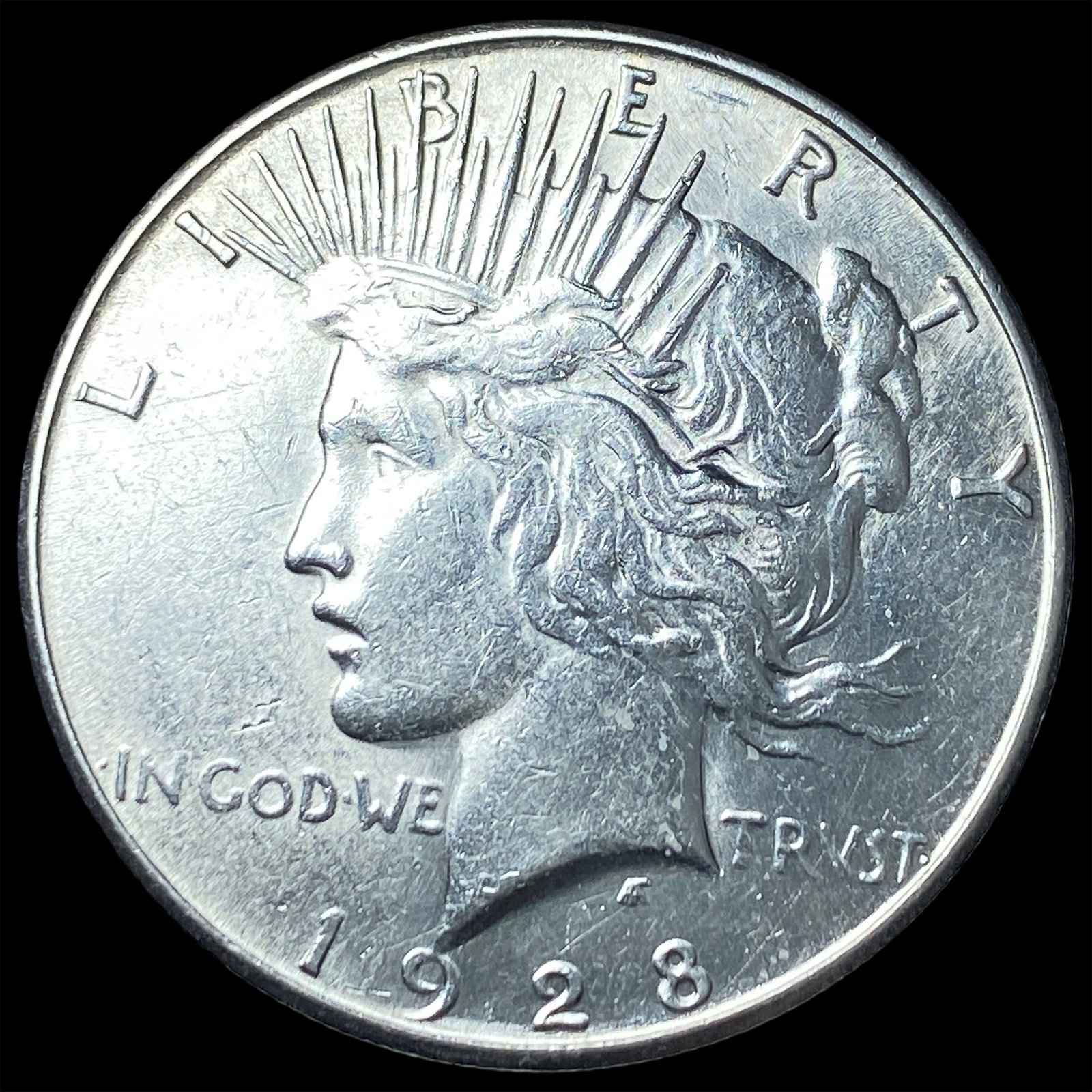 1928 Silver Peace Dollar CLOSELY UNCIRCULATED: 1928 Silver Peace Dollar CLOSELY UNCIRCULATED