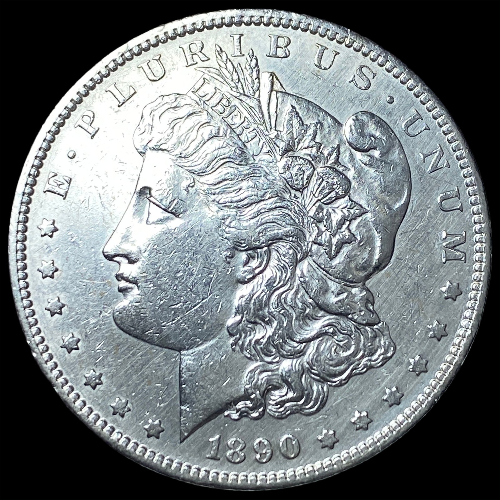 1890 Morgan Silver Dollar CLOSELY UNCIRCULATED: 1890 Morgan Silver Dollar CLOSELY UNCIRCULATED