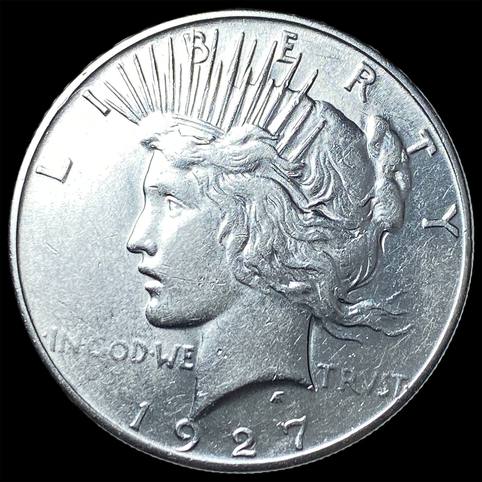 1927-S Silver Peace Dollar CLOSELY UNCIRCULATED: 1927-S Silver Peace Dollar CLOSELY UNCIRCULATED