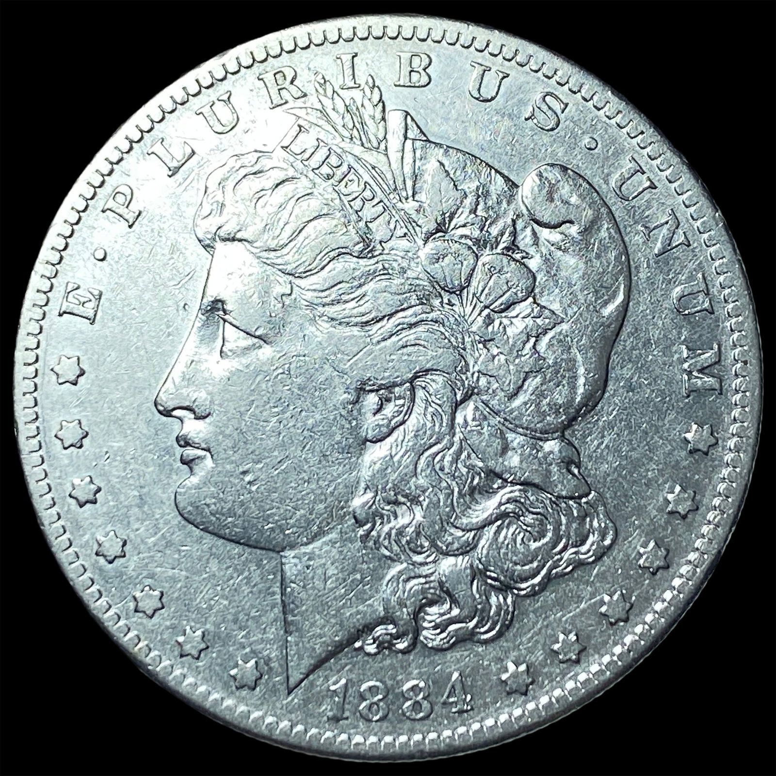 1884-S Silver Morgan Dollar NEARLY UNCIRCULATED: 1884-S Silver Morgan Dollar NEARLY UNCIRCULATED