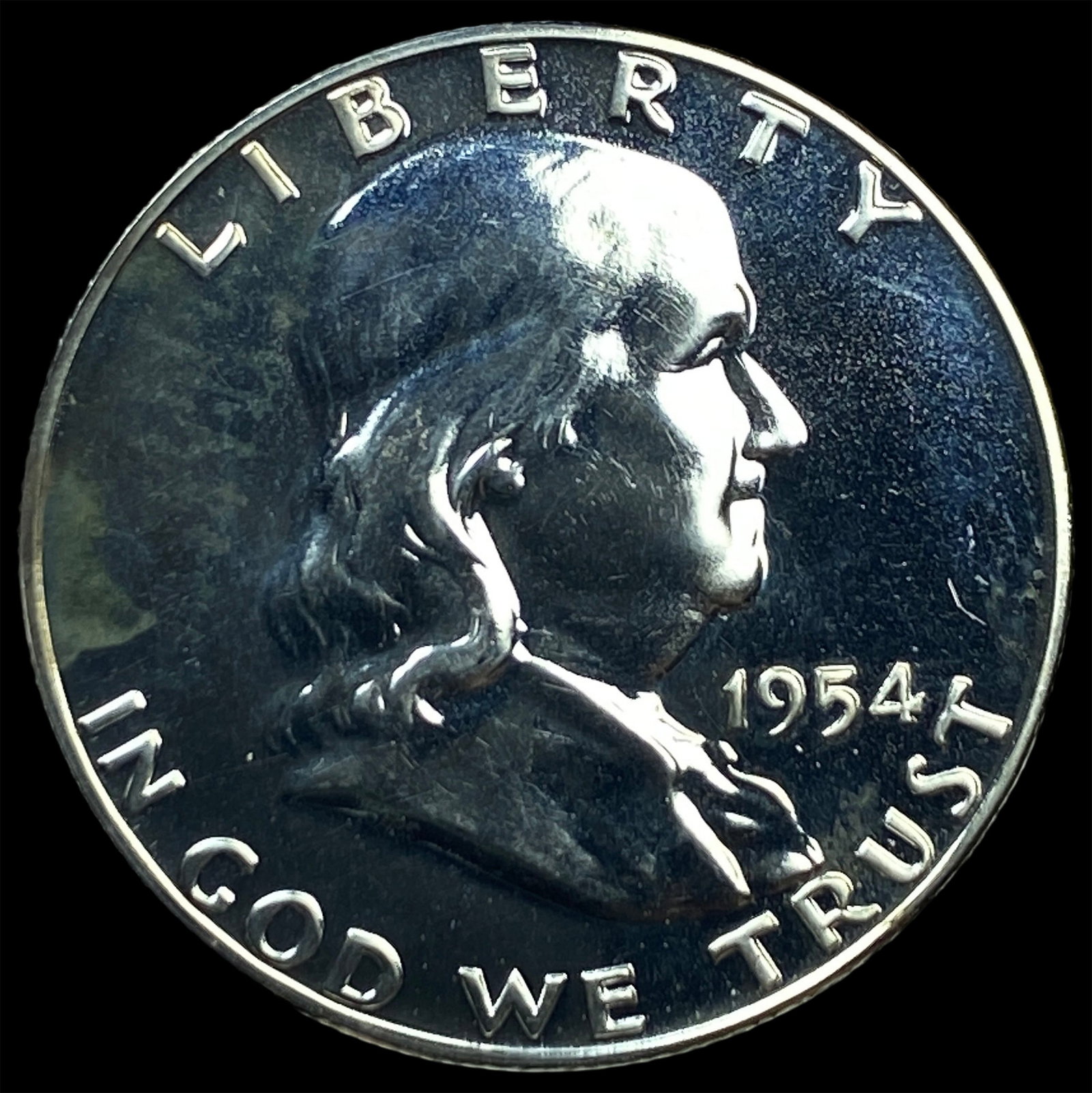 1954 Franklin Silver Half Dollar CHOICE PROOF: 1954 Franklin Silver Half Dollar CHOICE PROOF