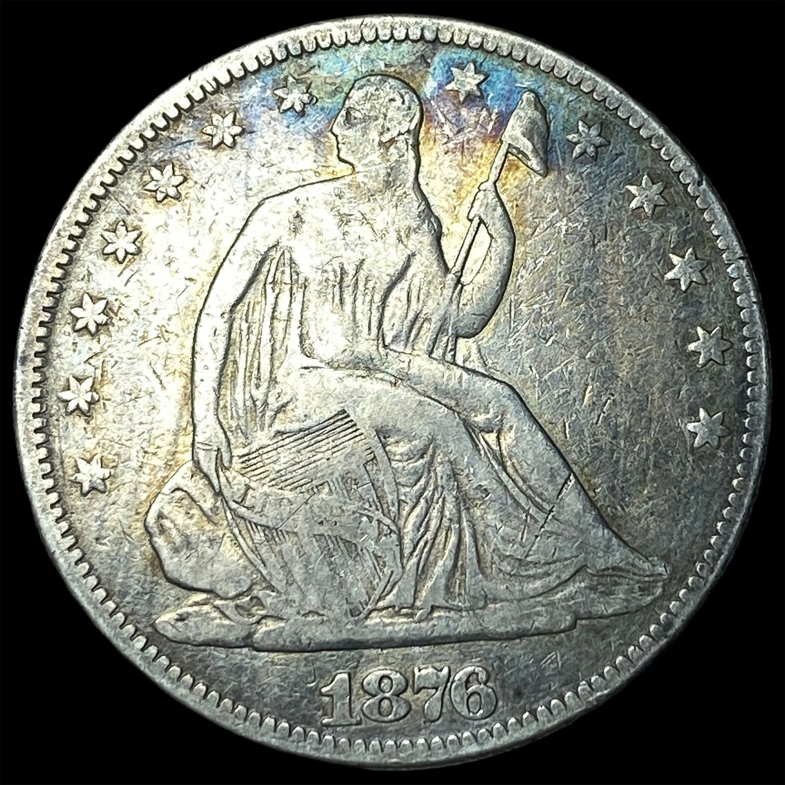 1876 Seated Liberty Half Dollar NICELY CIRCULATED: 1876 Seated Liberty Half Dollar NICELY CIRCULATED