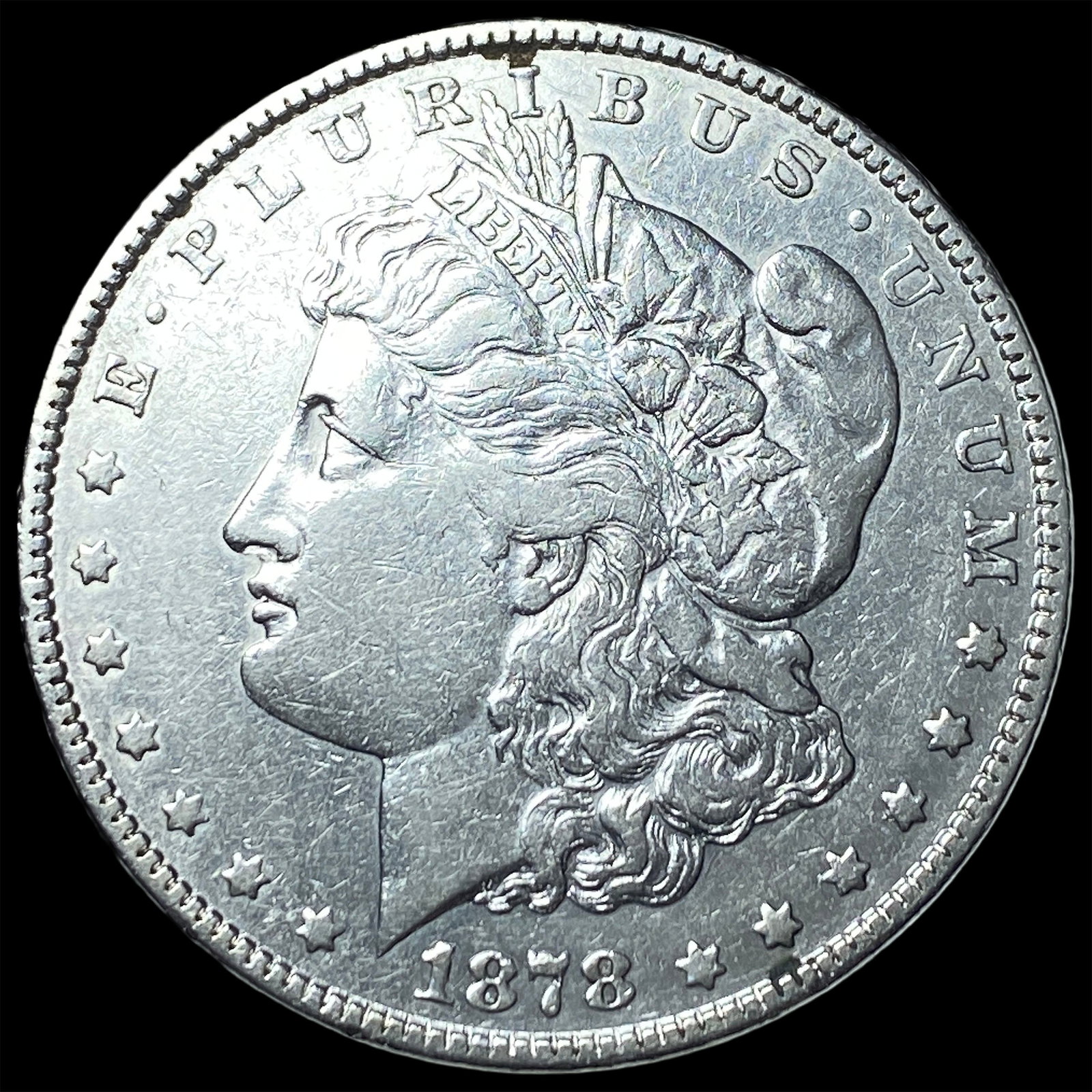 1878 Silver Morgan Dollar NEARLY UNCIRCULATED: 1878 Silver Morgan Dollar NEARLY UNCIRCULATED
