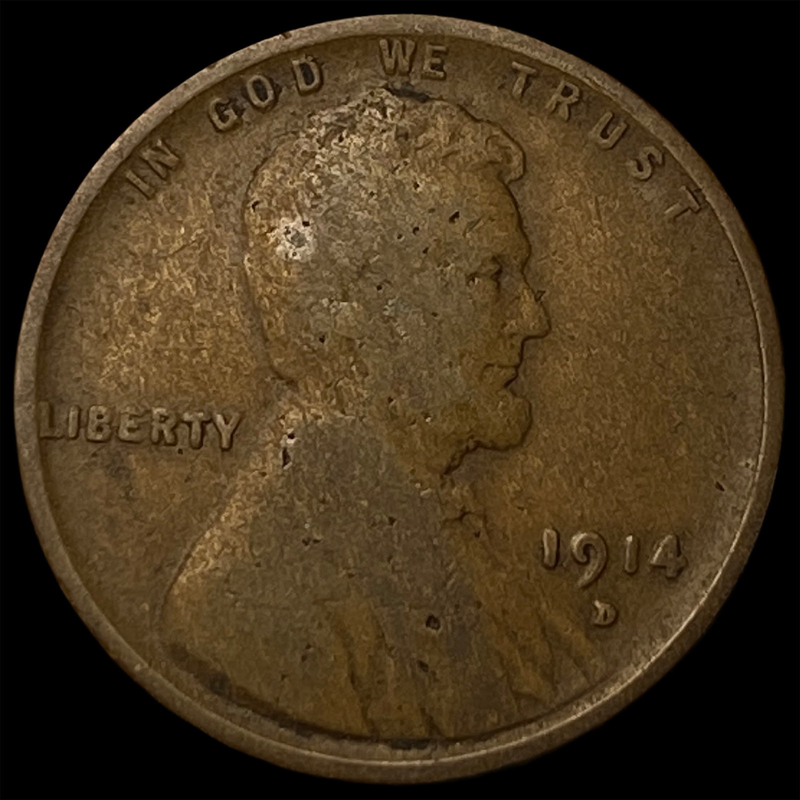 1914-D Lincoln Wheat Cent LIGHTLY CIRCULATED (1 of 2)