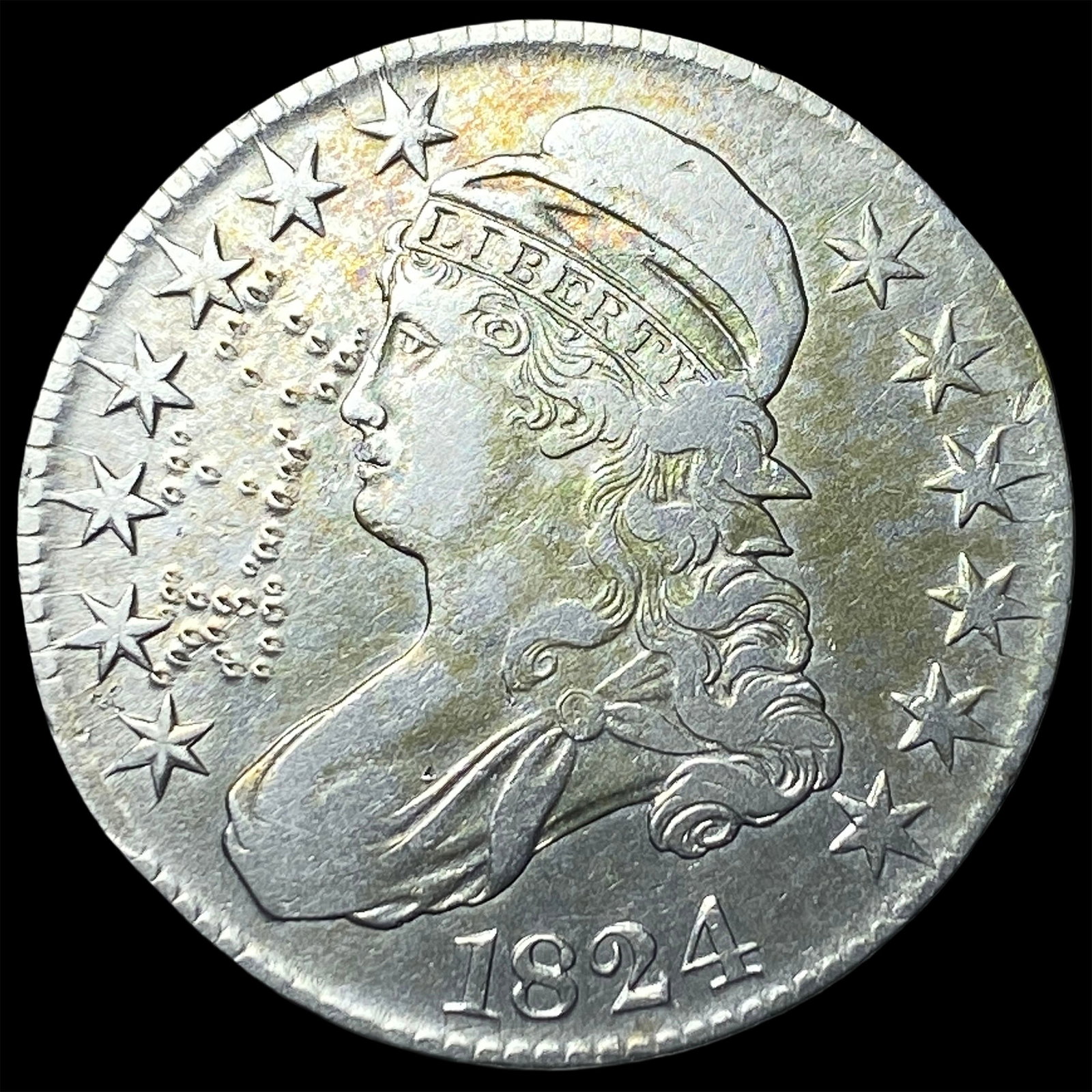 1824 Capped Bust Half Dollar HIGH GRADE: 1824 Capped Bust Half Dollar HIGH GRADE