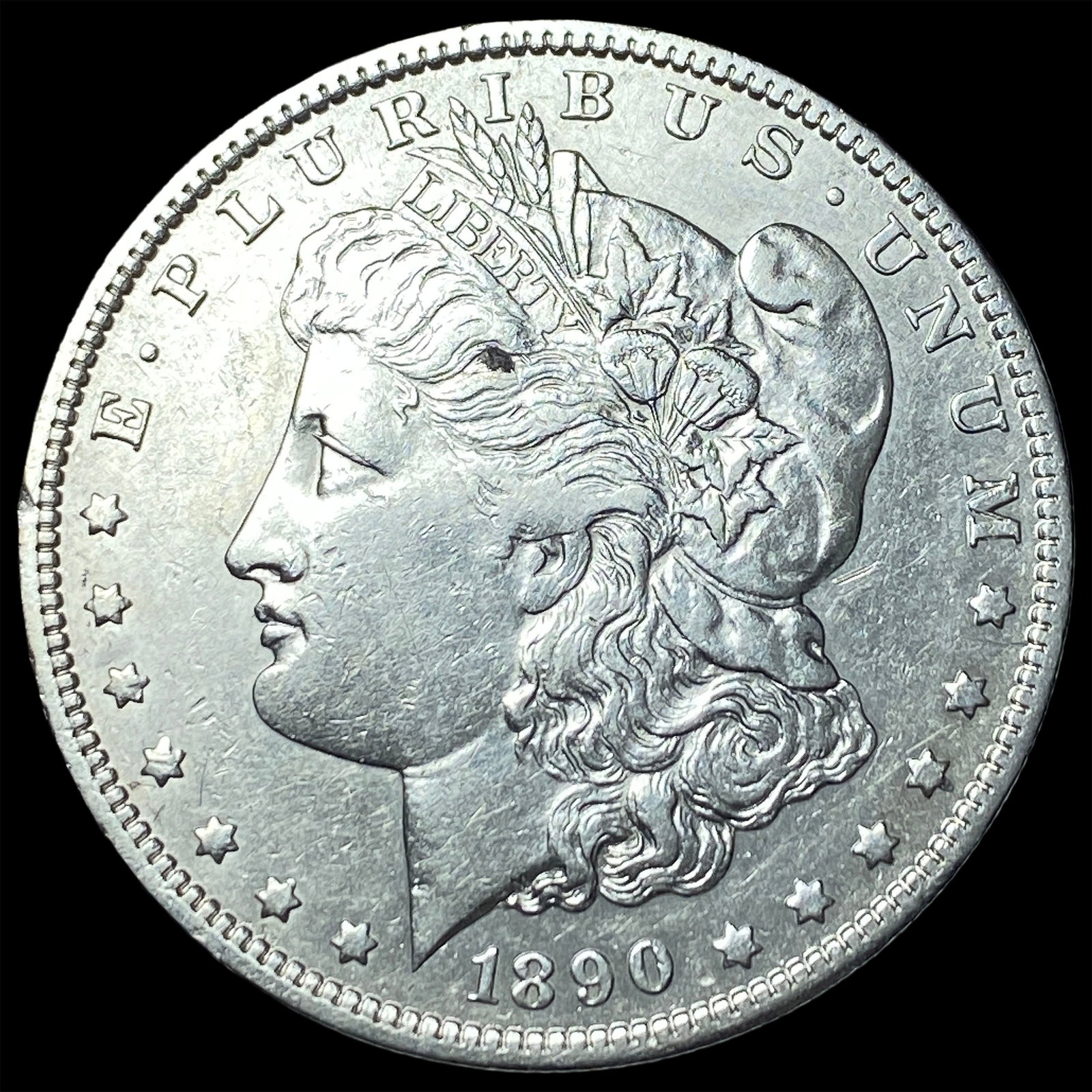 1890 Morgan Silver Dollar CLOSELY UNCIRCULATED: 1890 Morgan Silver Dollar CLOSELY UNCIRCULATED