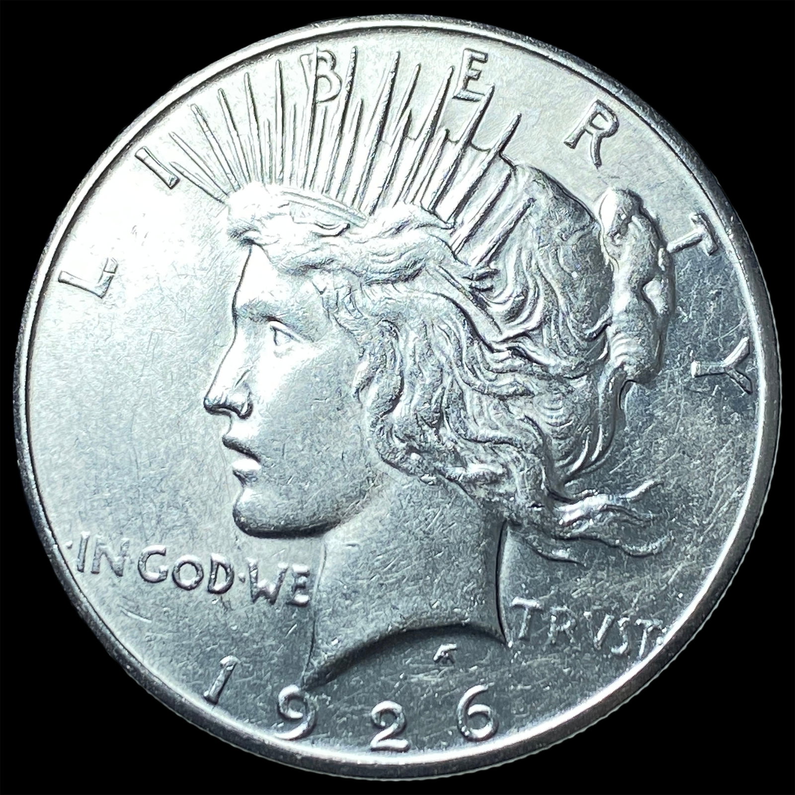 1926-S Silver Peace Dollar CLOSELY UNCIRCULATED: 1926-S Silver Peace Dollar CLOSELY UNCIRCULATED