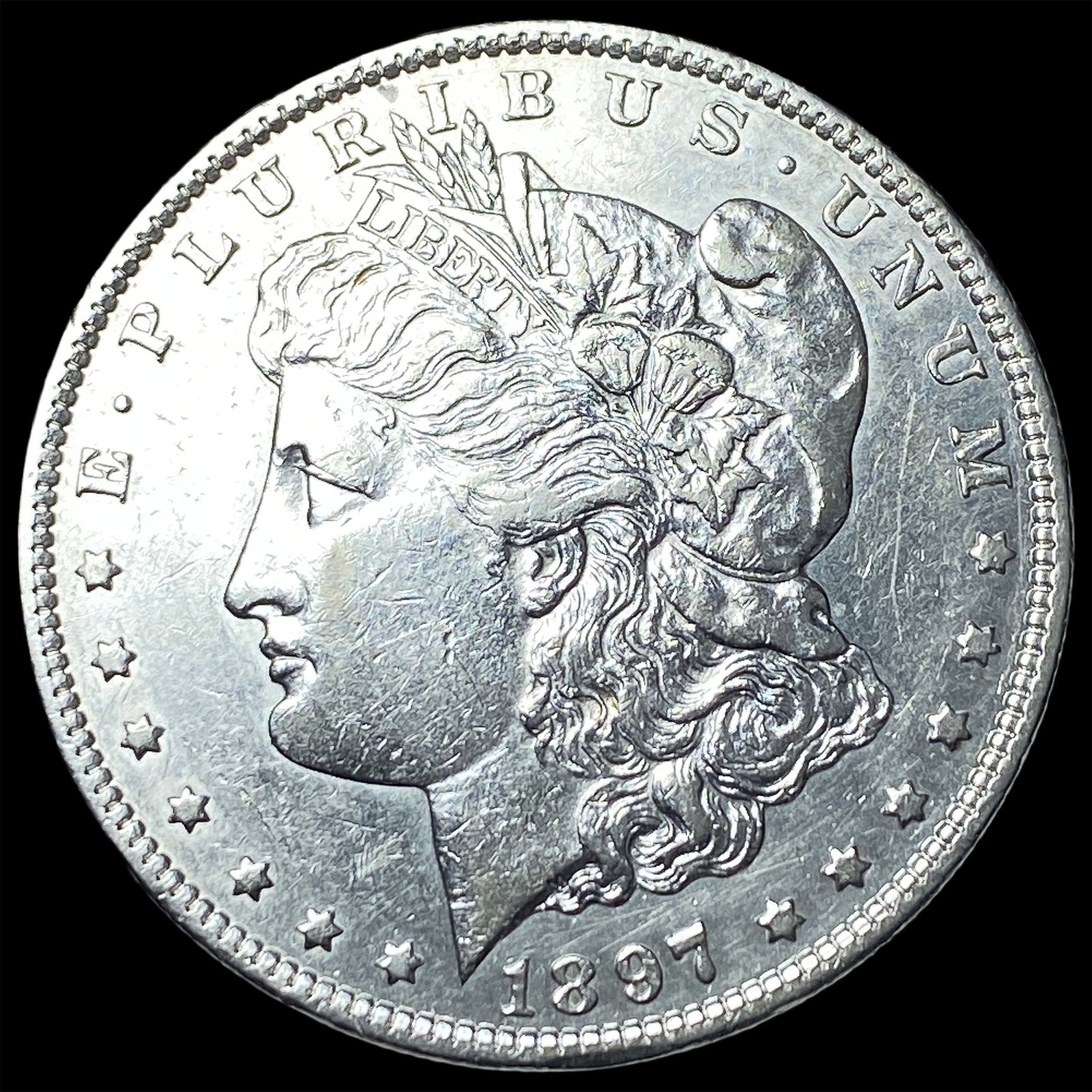 1897-S Silver Morgan Dollar CLOSELY UNCIRCULATED: 1897-S Silver Morgan Dollar CLOSELY UNCIRCULATED