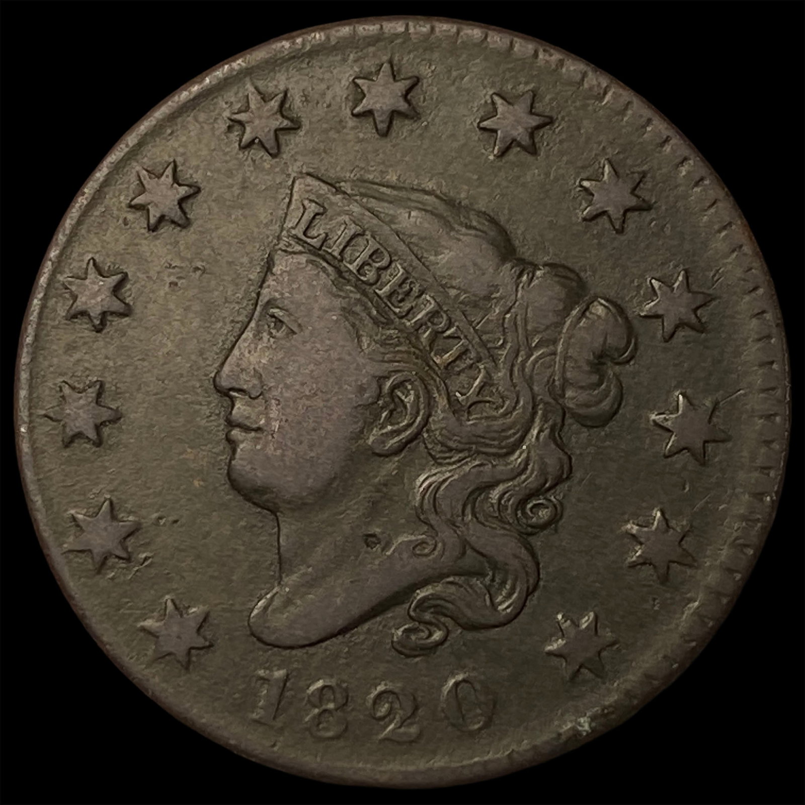 1820 Large Cent LIGHTLY CIRCULATED (1 of 2)