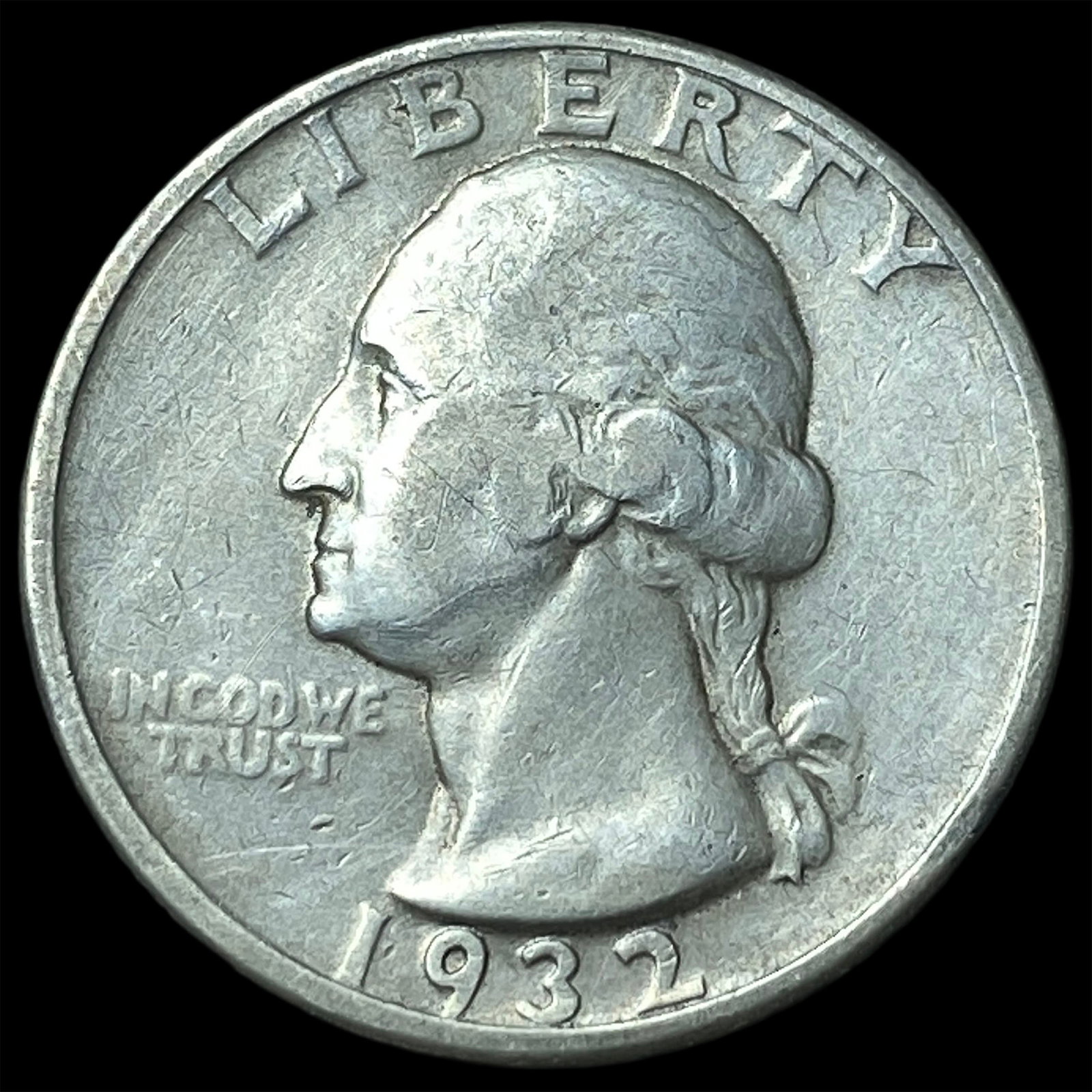 1932-D Silver Washington Quarter NEARLY UNCIRCULATED: 1932-D Silver Washington Quarter NEARLY UNCIRCULATED