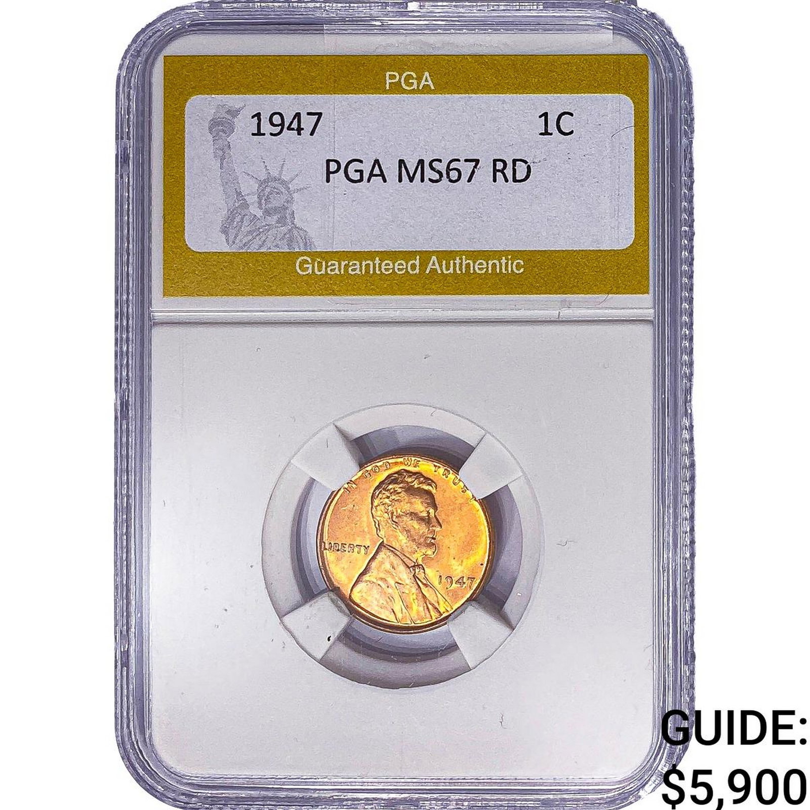 1947 Wheat Cent PGA MS67 RD (1 of 2)