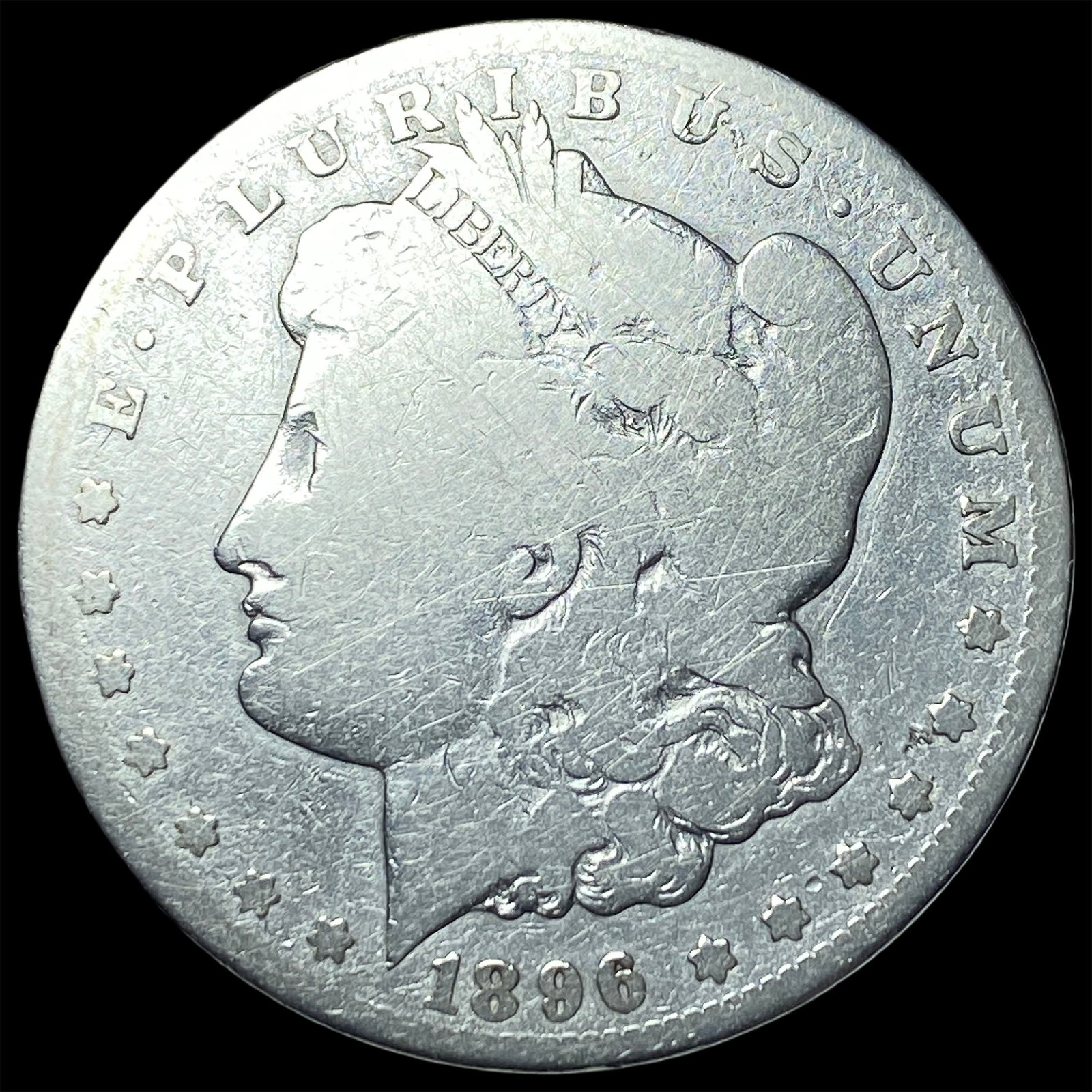 1896-S Silver Morgan Dollar NICELY CIRCULATED: 1896-S Silver Morgan Dollar NICELY CIRCULATED