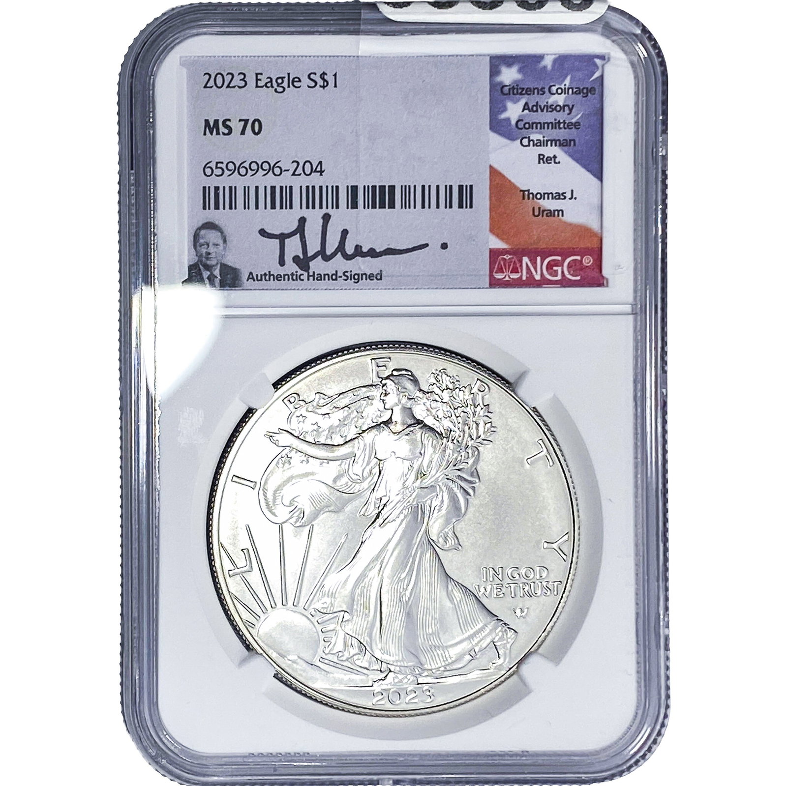 2023 1OZ Silver SE NGC MS70 (1 of 2)