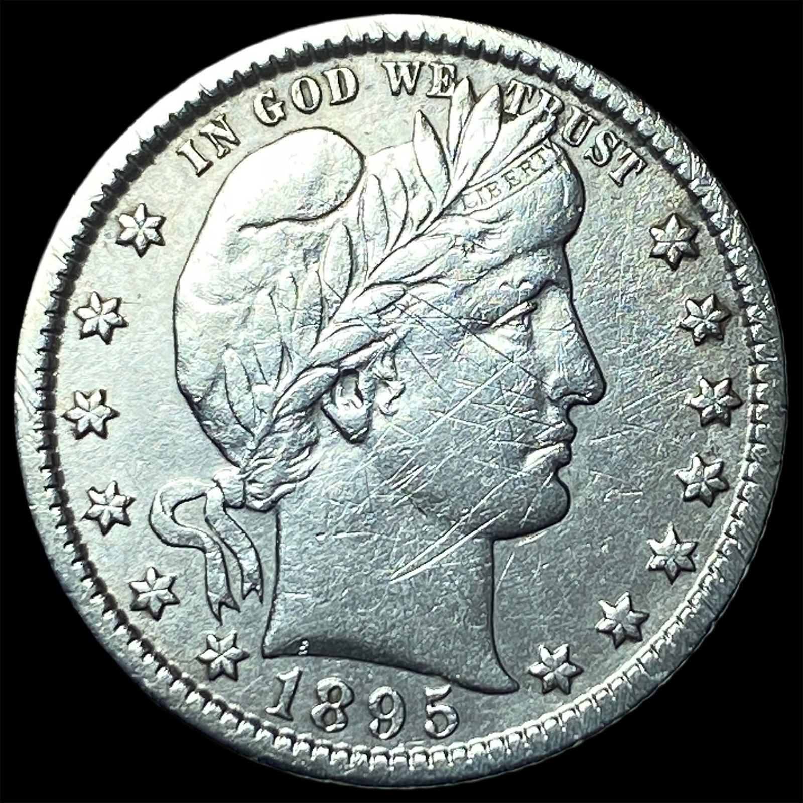 1895-O Silver Barber Quarter HIGH GRADE: 1895-O Silver Barber Quarter HIGH GRADE