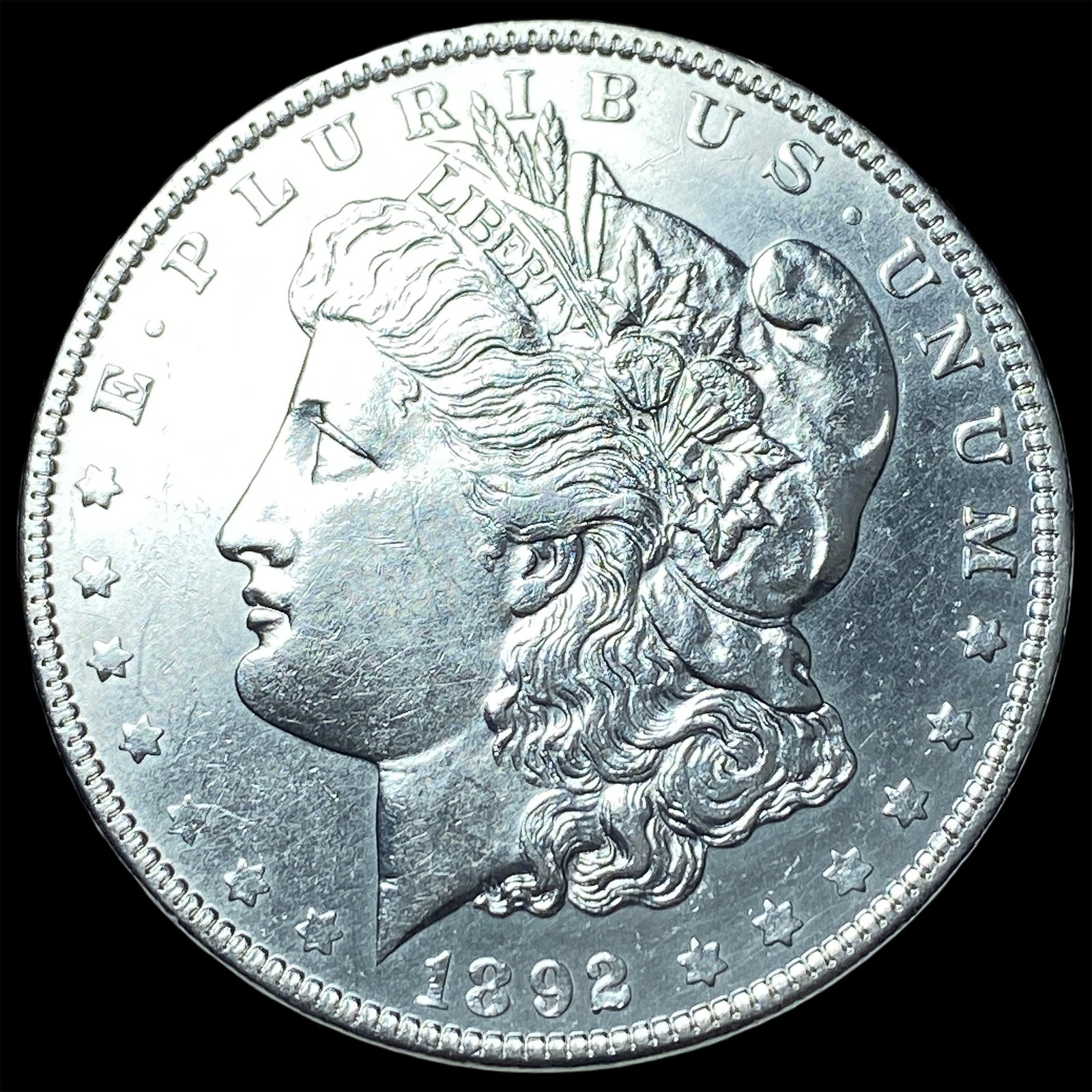 1892-S Silver Morgan Dollar CHOICE AU: 1892-S Silver Morgan Dollar CHOICE AU