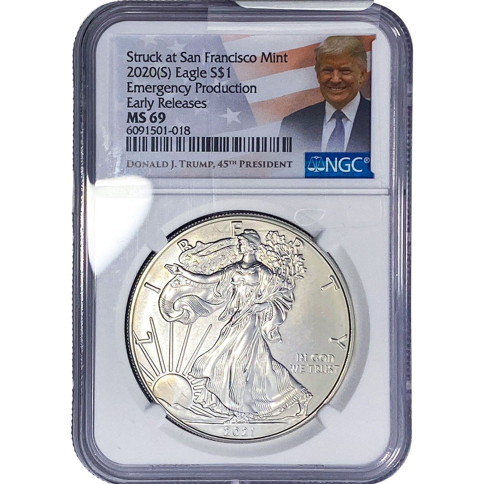 2020 NGC MS69 1OZ SE Early Release SF Mint (1 of 2)