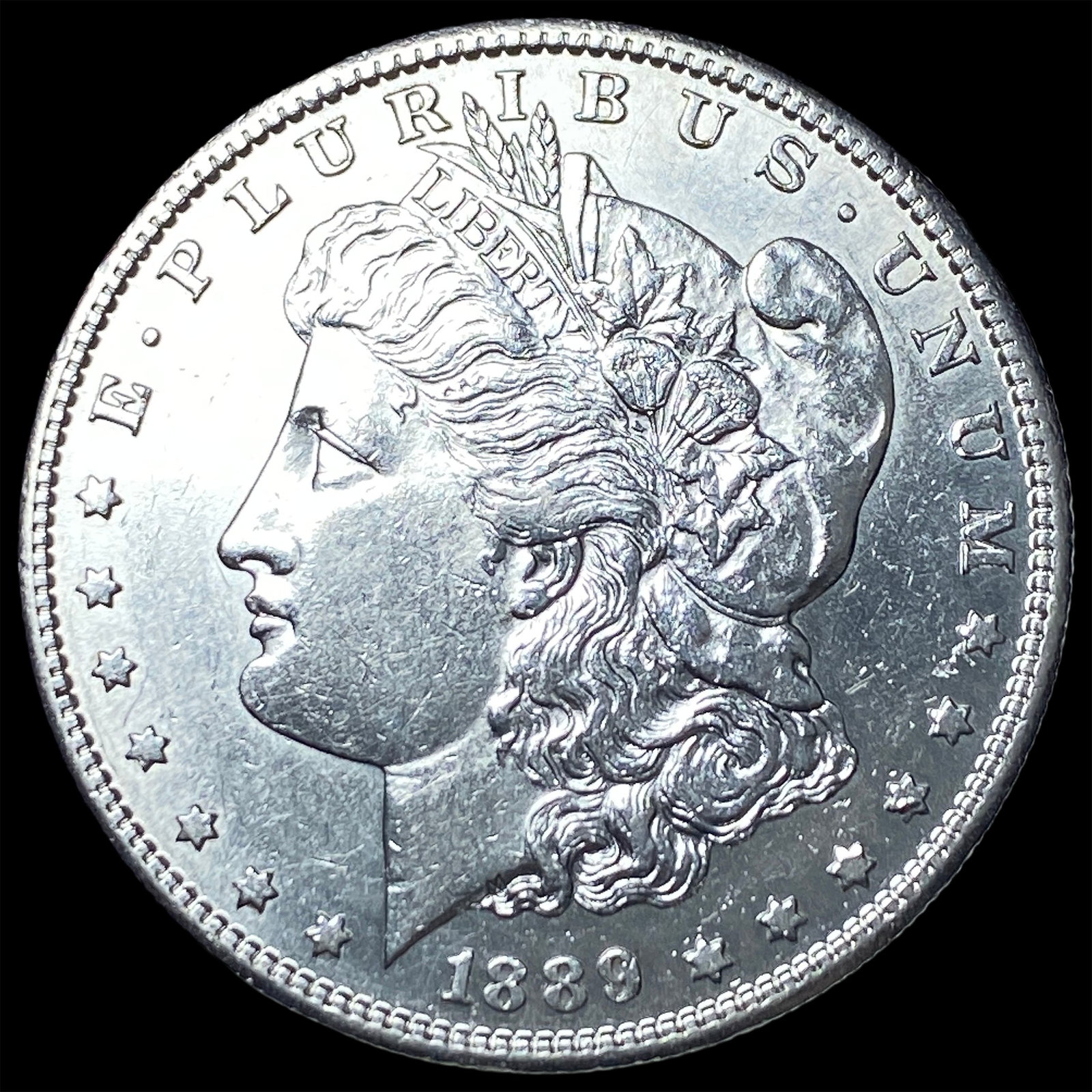1889-S Silver Morgan Dollar CLOSELY UNCIRCULATED: 1889-S Silver Morgan Dollar CLOSELY UNCIRCULATED