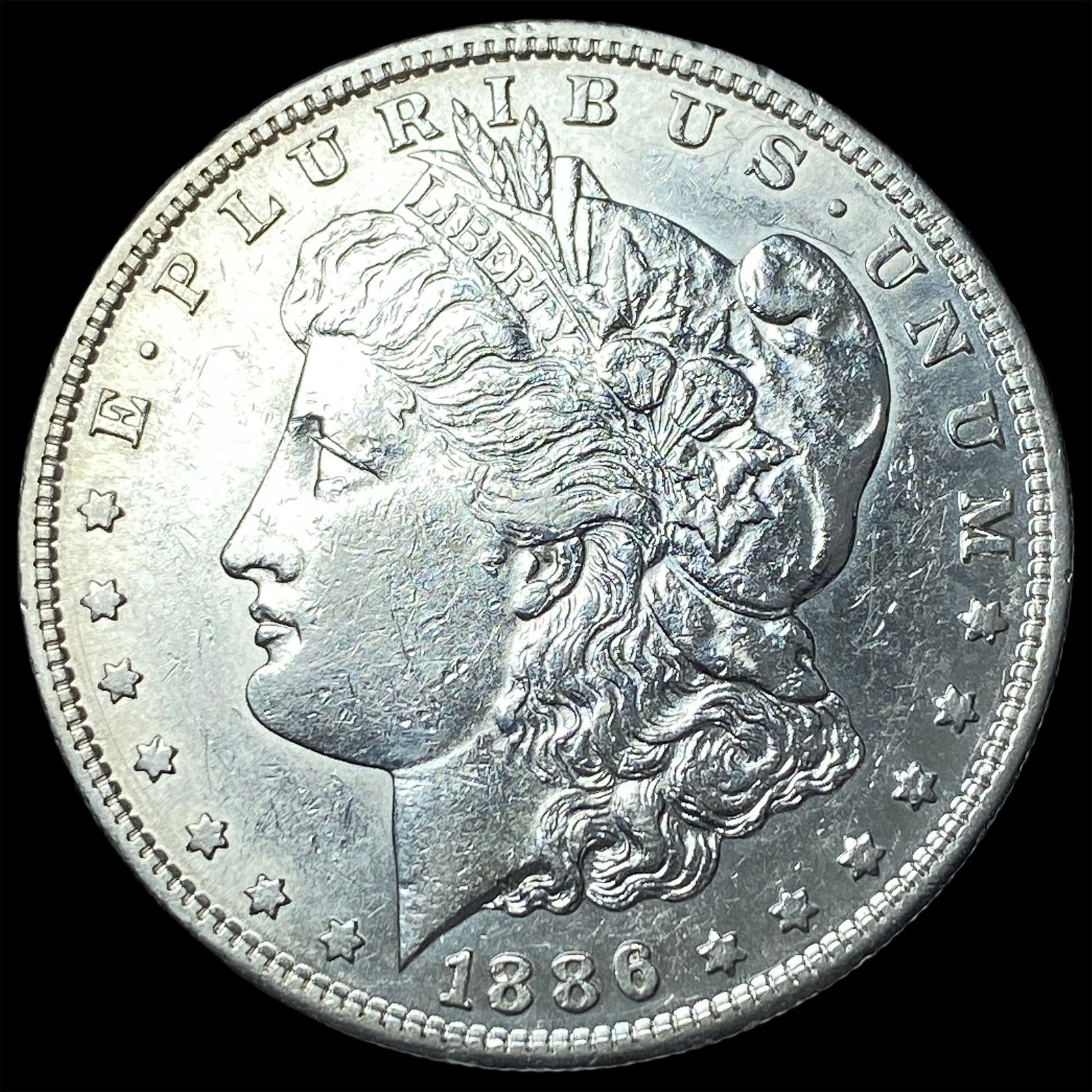 1886-S Silver Morgan Dollar CLOSELY UNCIRCULATED: 1886-S Silver Morgan Dollar CLOSELY UNCIRCULATED