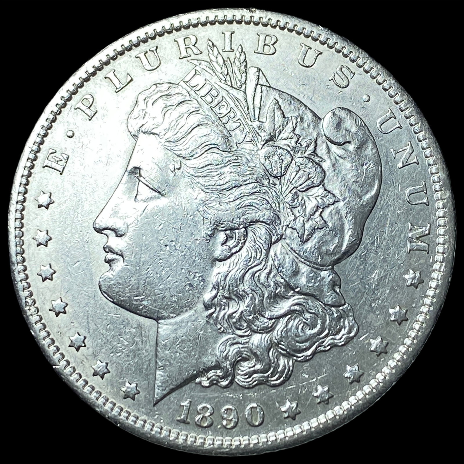 1890-S Silver Morgan Dollar CLOSELY UNCIRCULATED: 1890-S Silver Morgan Dollar CLOSELY UNCIRCULATED