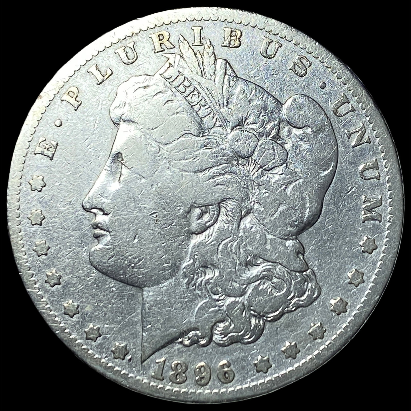 1896-S Silver Morgan Dollar LIGHTLY CIRCULATED: 1896-S Silver Morgan Dollar LIGHTLY CIRCULATED