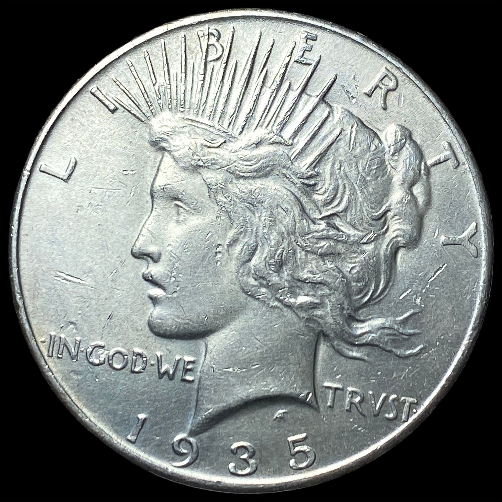 1935 Silver Peace Dollar CLOSELY UNCIRCULATED: 1935 Silver Peace Dollar CLOSELY UNCIRCULATED