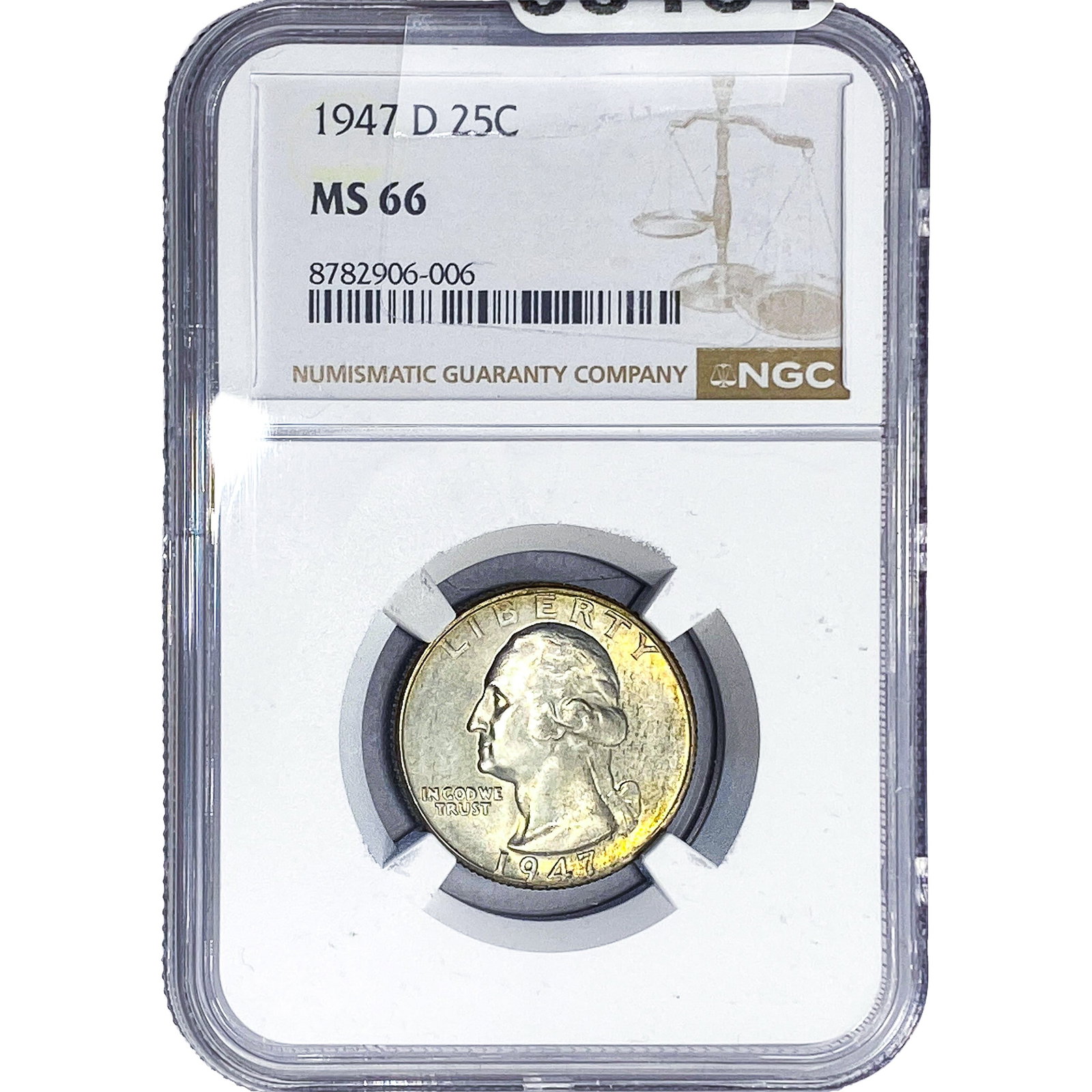 1947-D Washington Silver Quarter NGC MS66 (1 of 2)