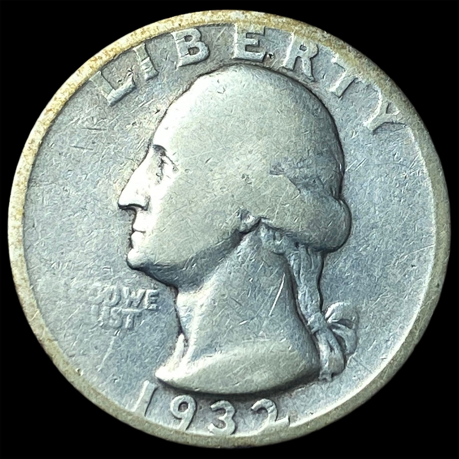 1932-S Silver Washington Quarter NICELY CIRCULATED: 1932-S Silver Washington Quarter NICELY CIRCULATED