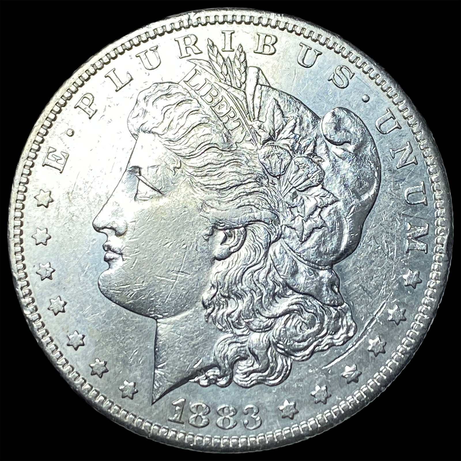 1883-S Silver Morgan Dollar CLOSELY UNCIRCULATED: 1883-S Silver Morgan Dollar CLOSELY UNCIRCULATED