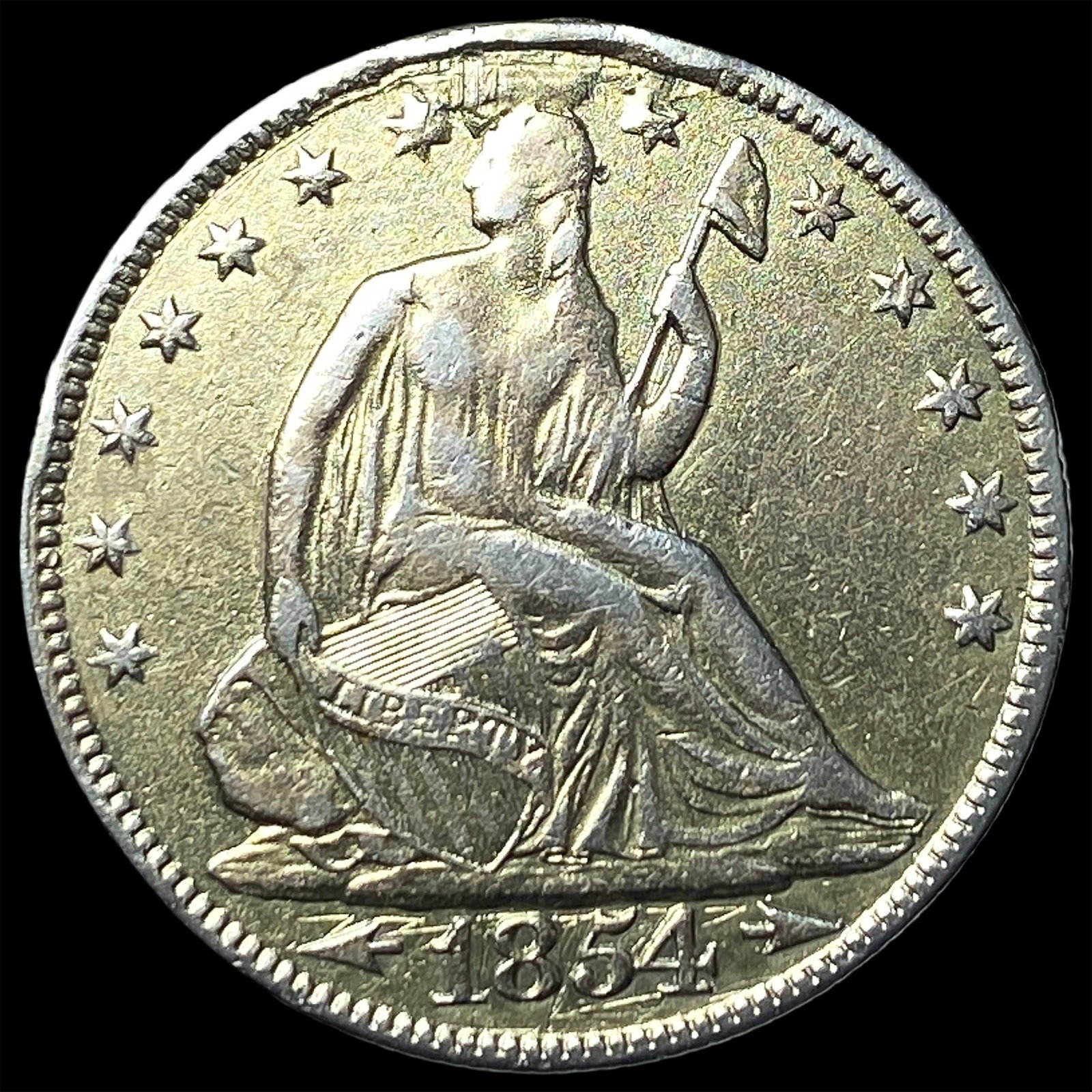 1854 Arrows Seated Liberty Half Dollar HIGH GRADE: 1854 Arrows Seated Liberty Half Dollar HIGH GRADE
